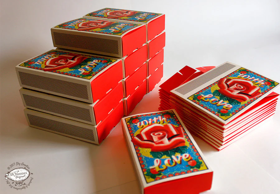 Set of 10 'With Love' Matchbox Gift Boxes - Image 2