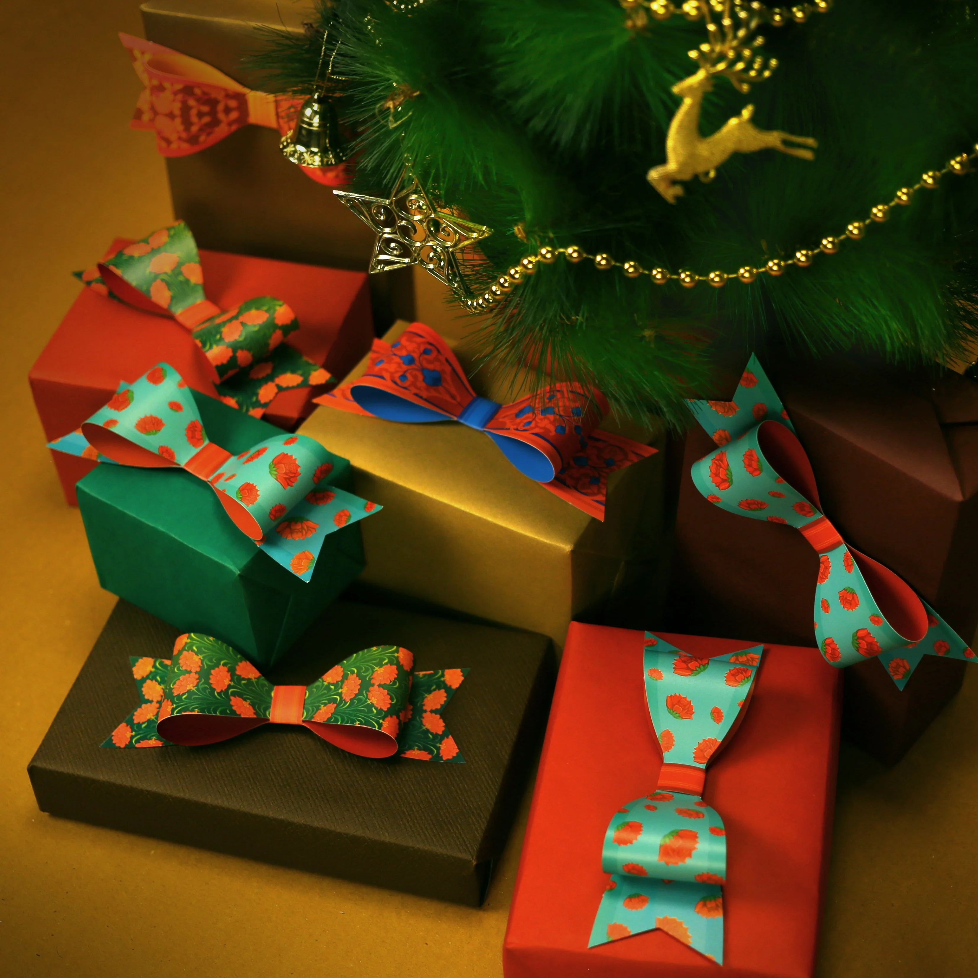 Set of 12 Paper Bows for Gifts - Image 6