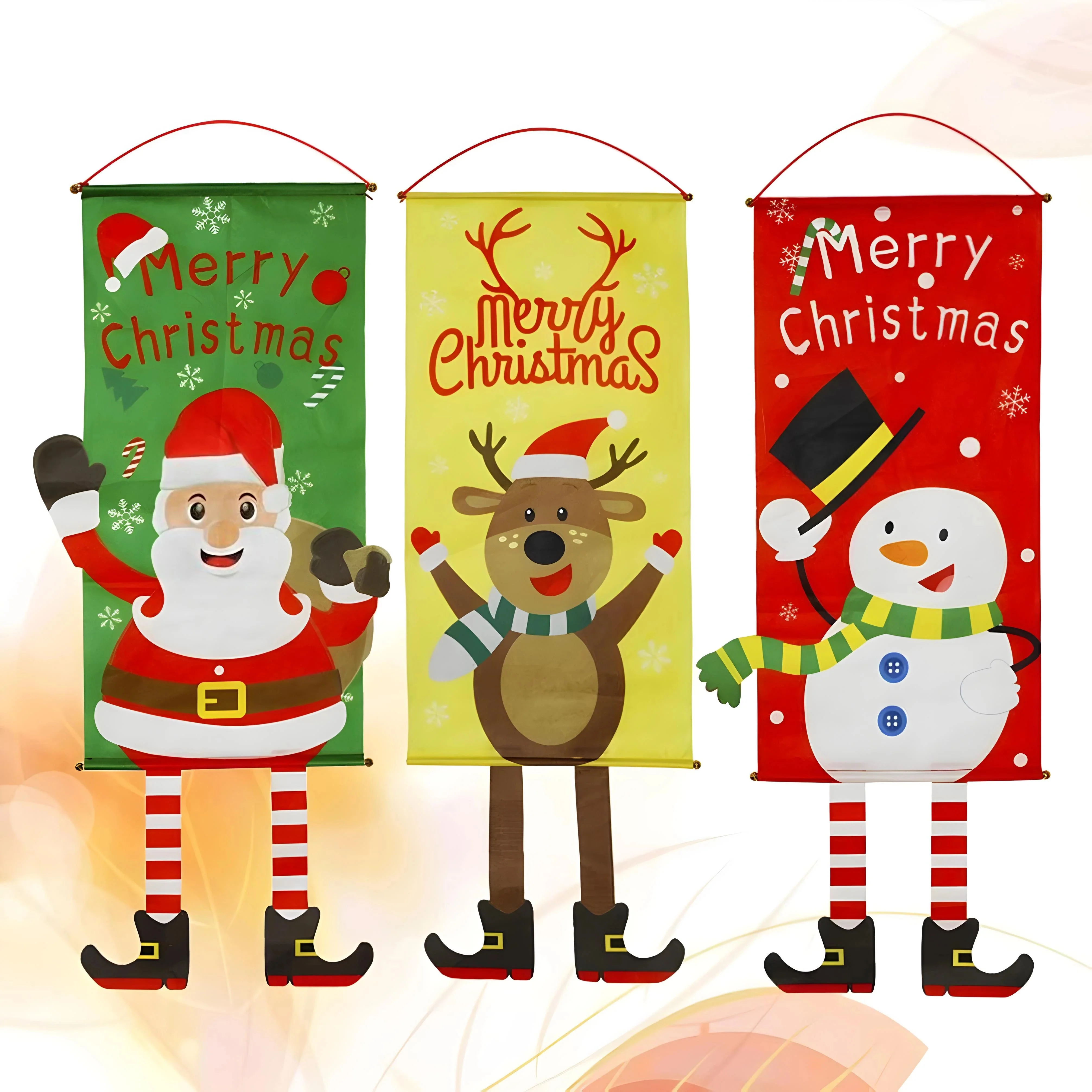 set of 3 christmas banner for decoration - Image 7