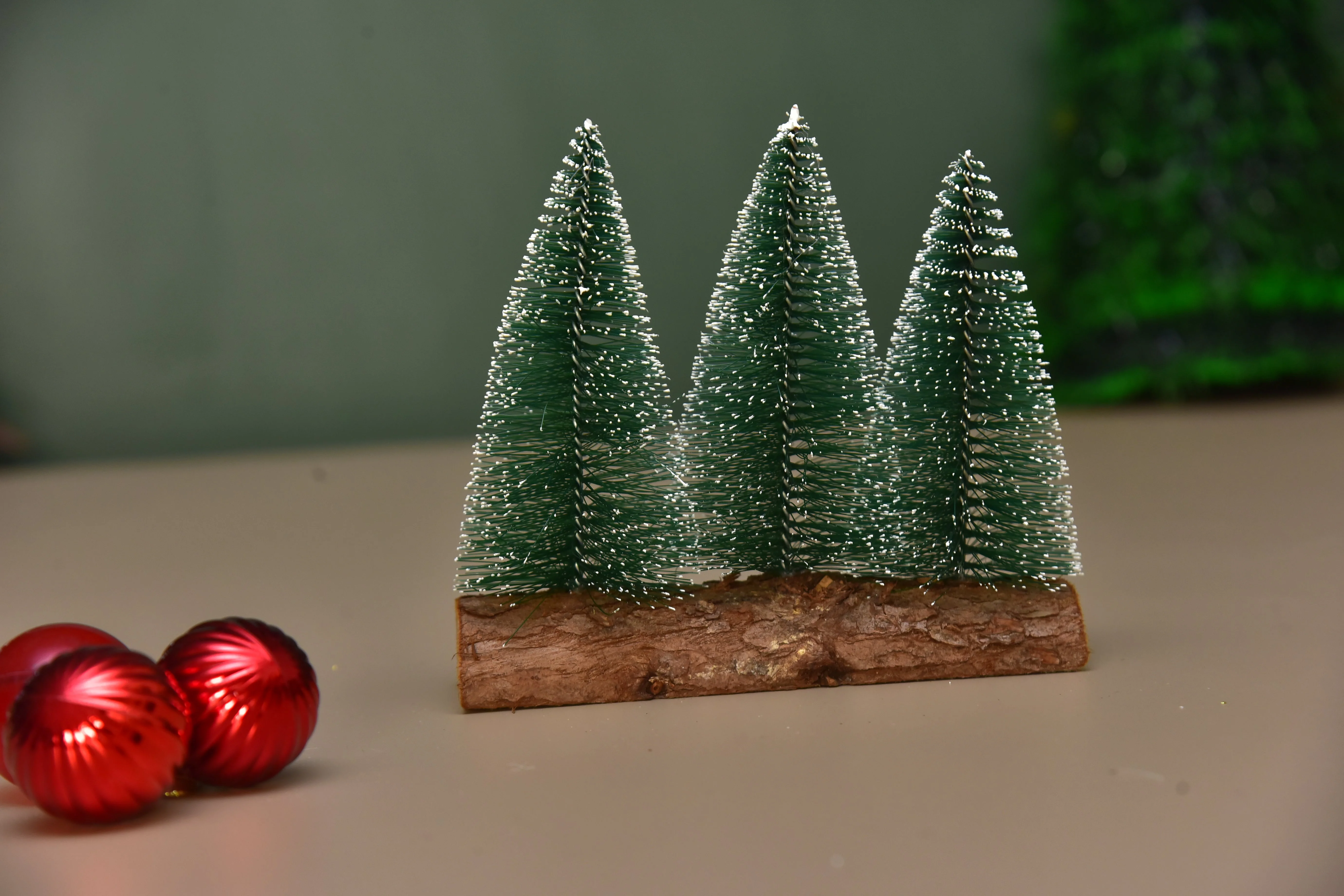 Set of 3 trees Table top Christmas decor - Image 3