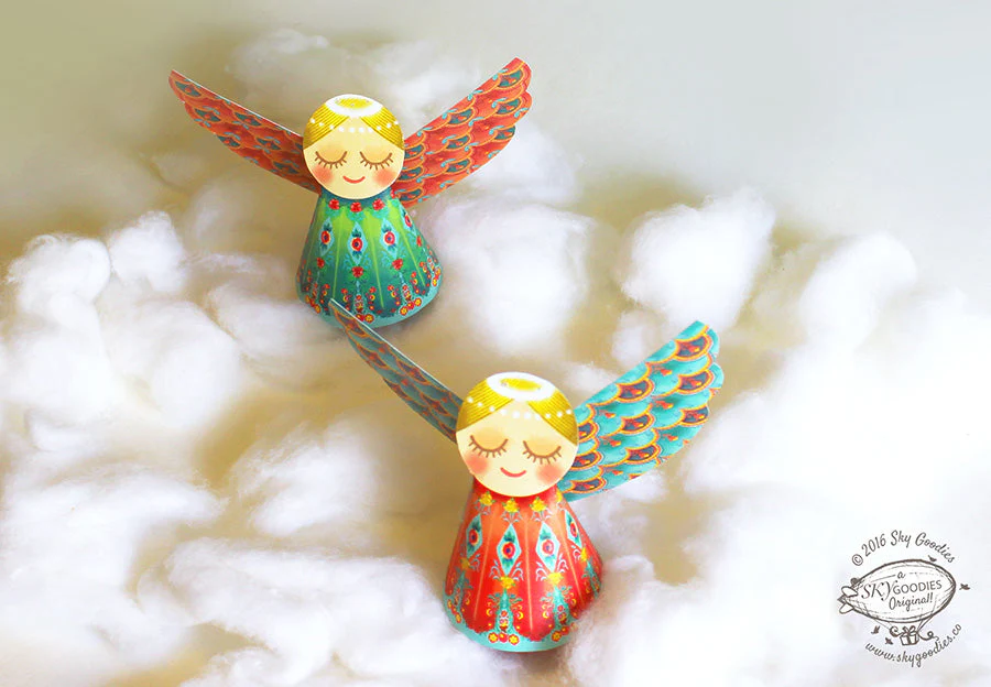 Set of 6 Paper Angels DIY Paper Craft - Image 5