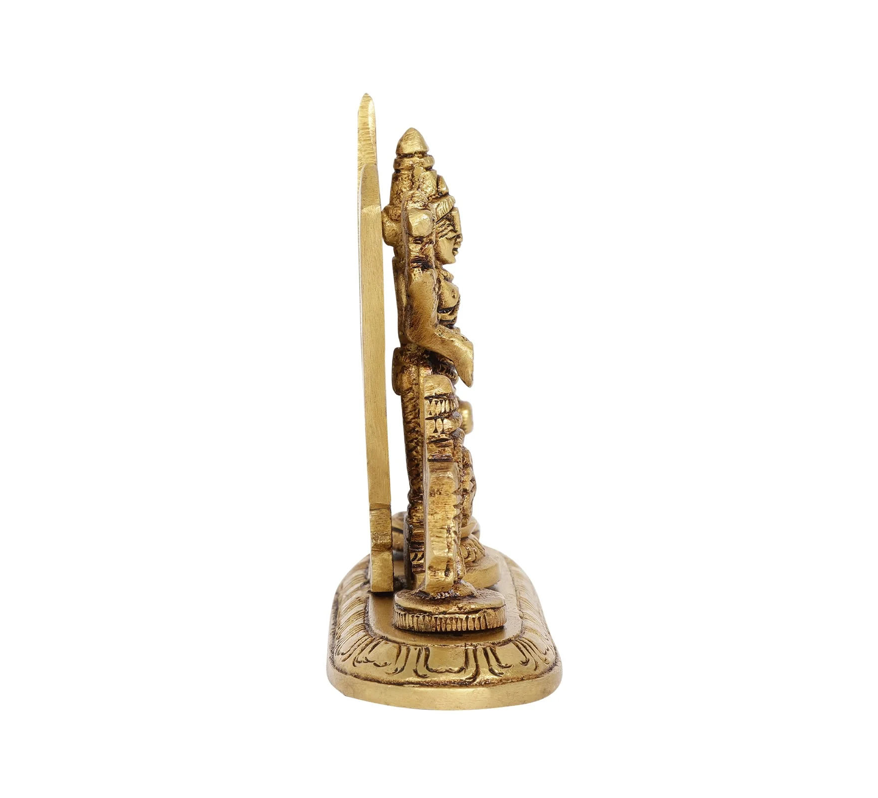Shankh Chakra Balaji Idol | 100% Pure Brass | Antique Finish - Image 11