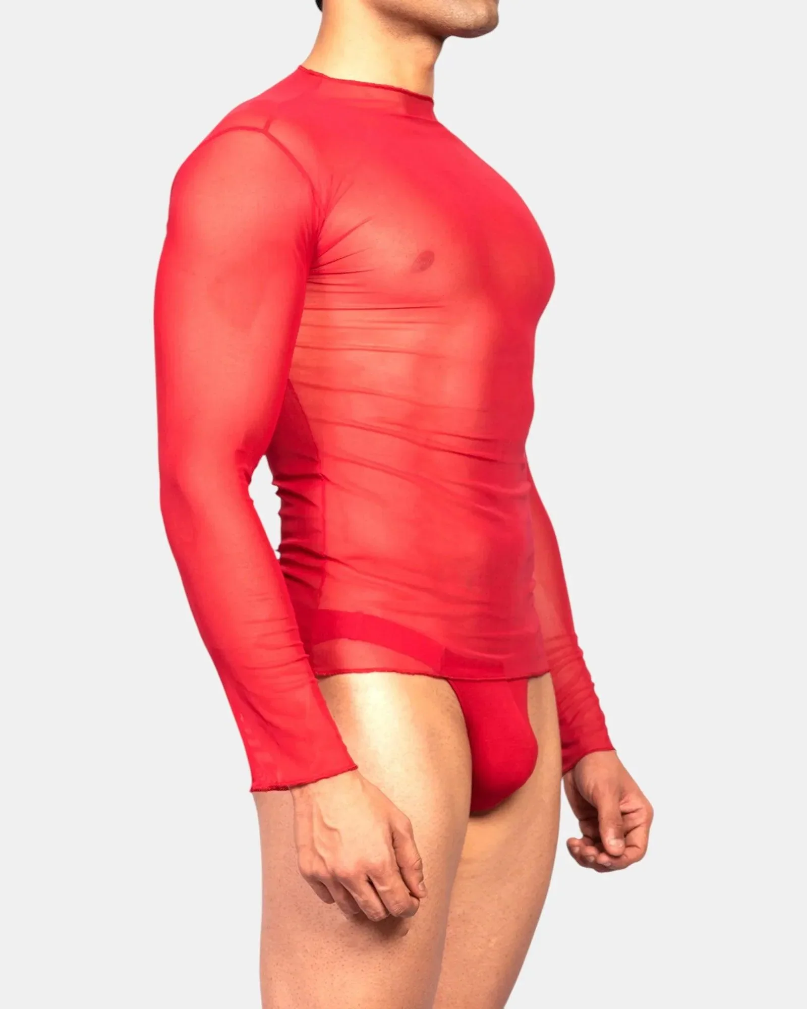 Sheer Seduction Tee /Red - Image 3