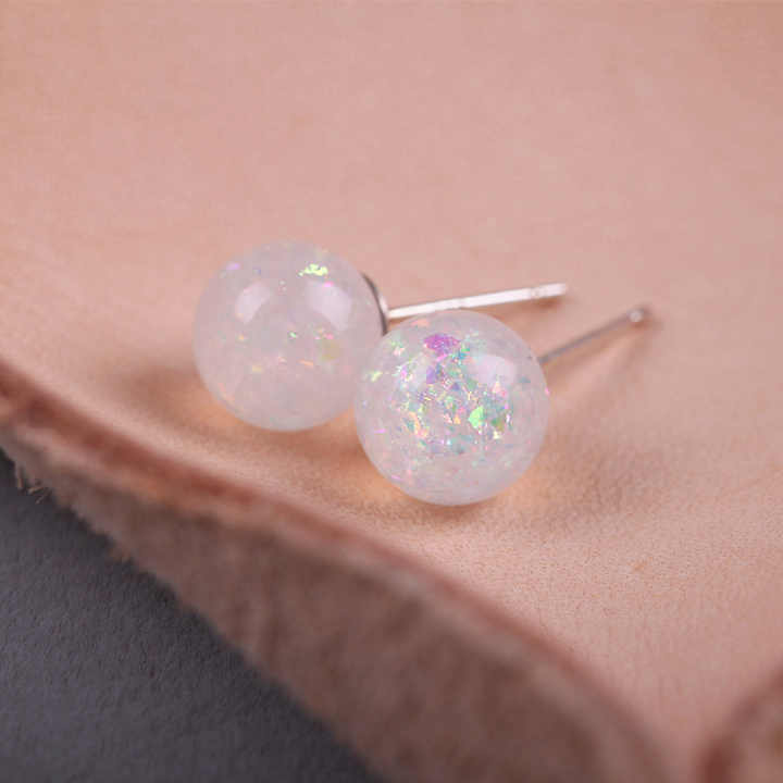 Shimmer Sparkle Stud Earring - Image 4