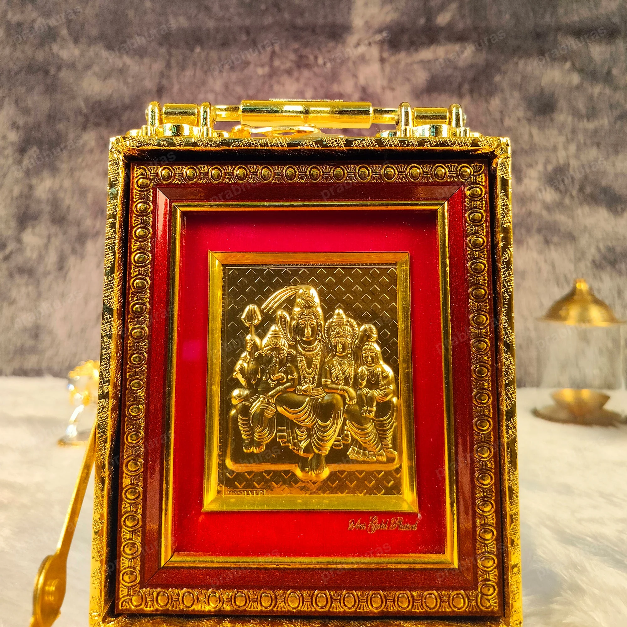 Shiv Parivar With Attachi Gift Box Gold Coated - Image 4