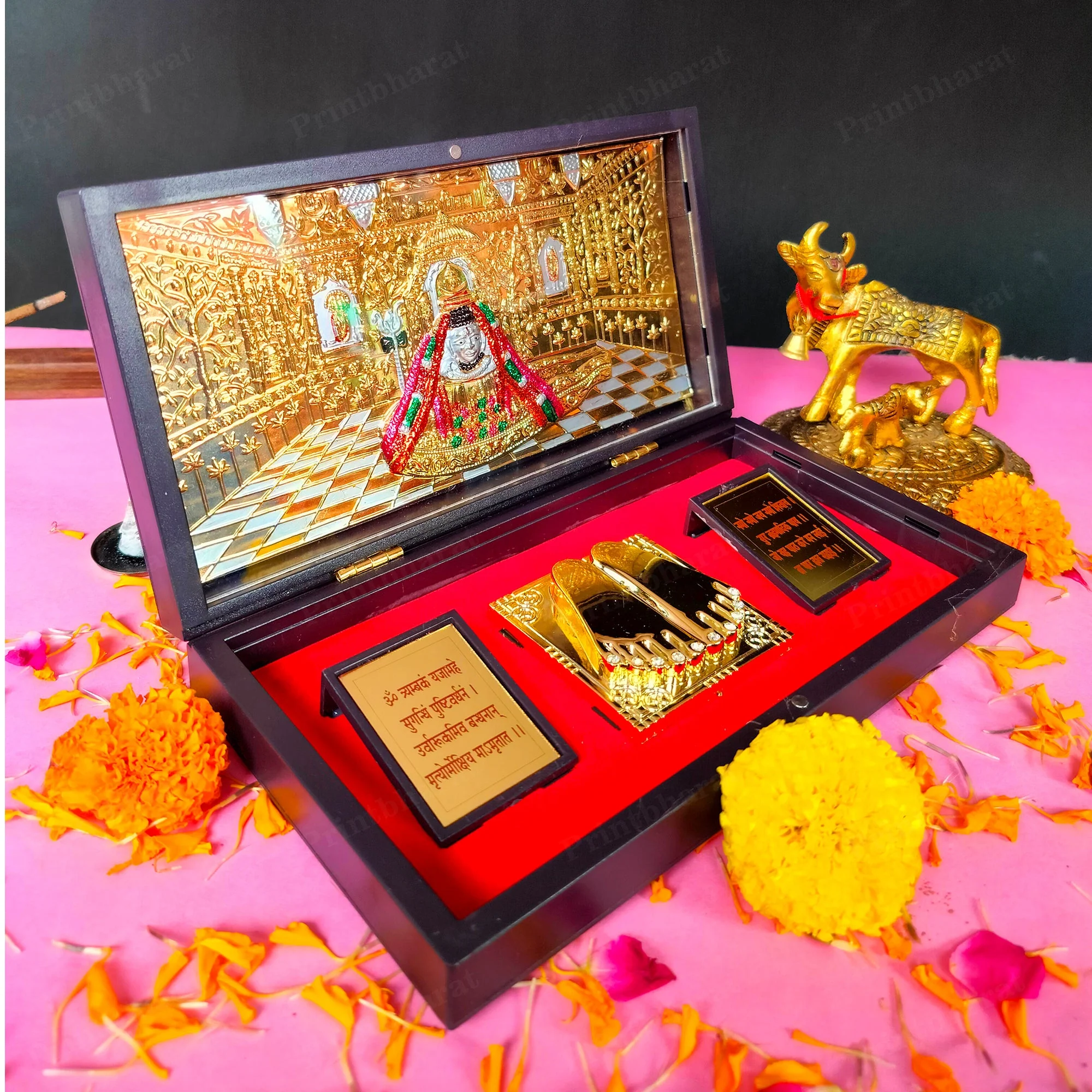 Shiv Shanker Pocket Temple (24 Karat Gold Coated) - Image 2