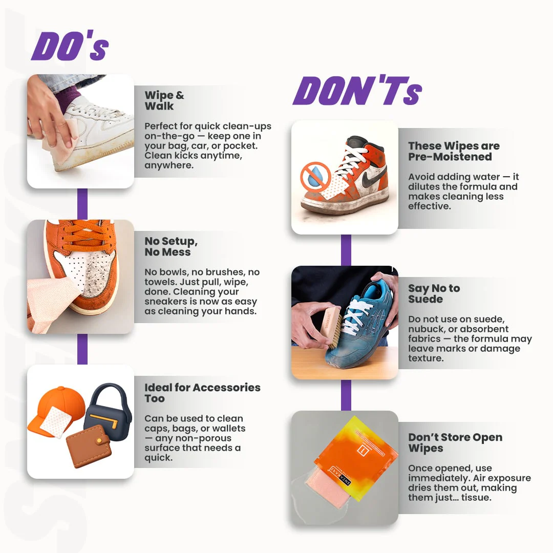 Shoe Cleaning Wipes (Pack of 6) - Image 10