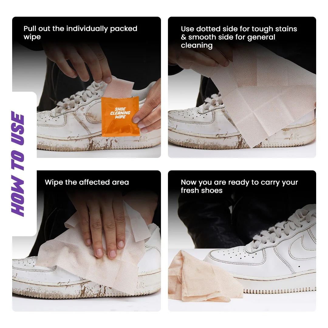 Shoe Cleaning Wipes | Sneaker Wipes (Pack of 6) - Image 5