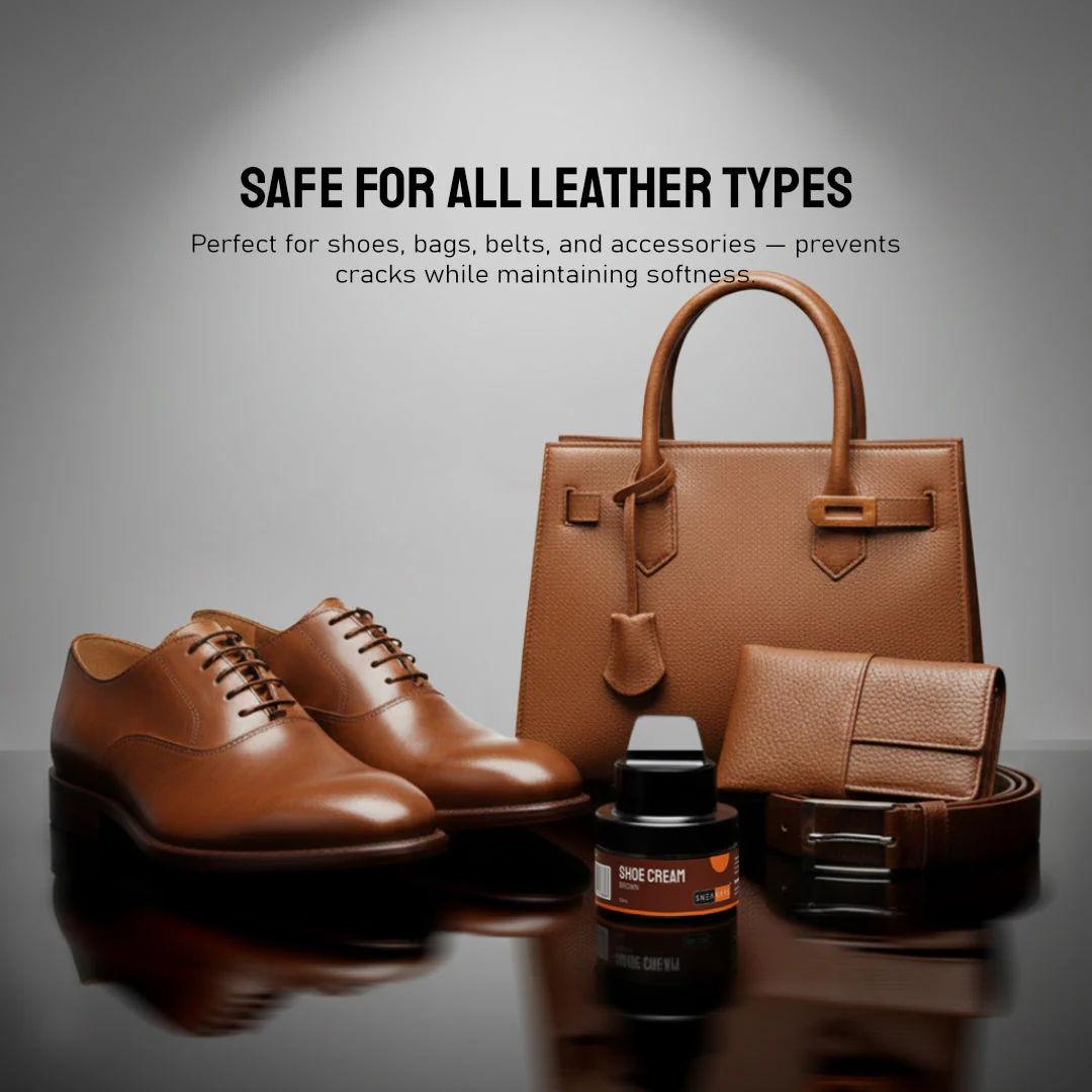 Shoe Cream with Built-In Applicator (Brown 50ml) - Image 5