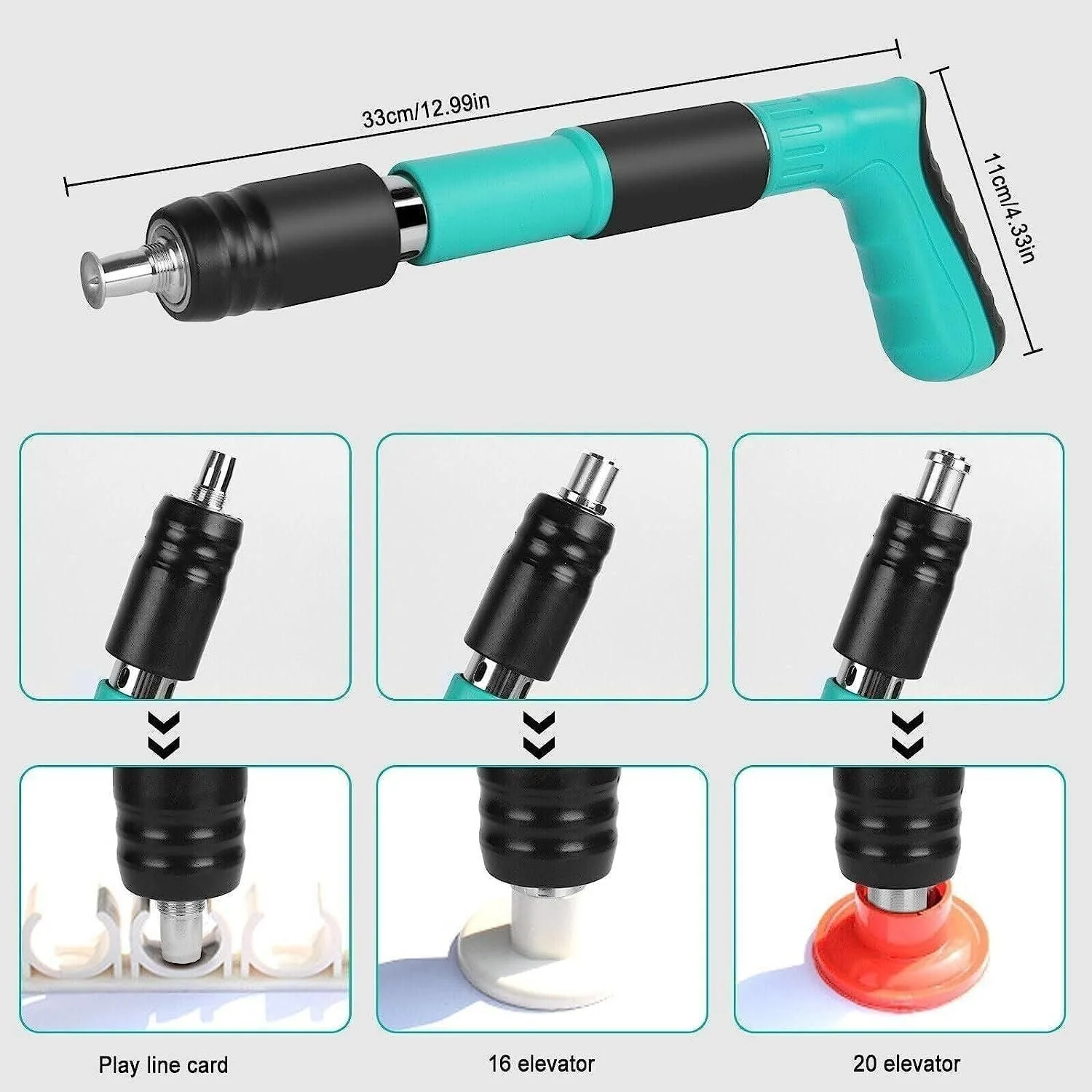 Shooter: Adjustable Manual Concrete Nail Gun for Wall Fixing, Woodworking & Portable Nail Shooting - Image 3