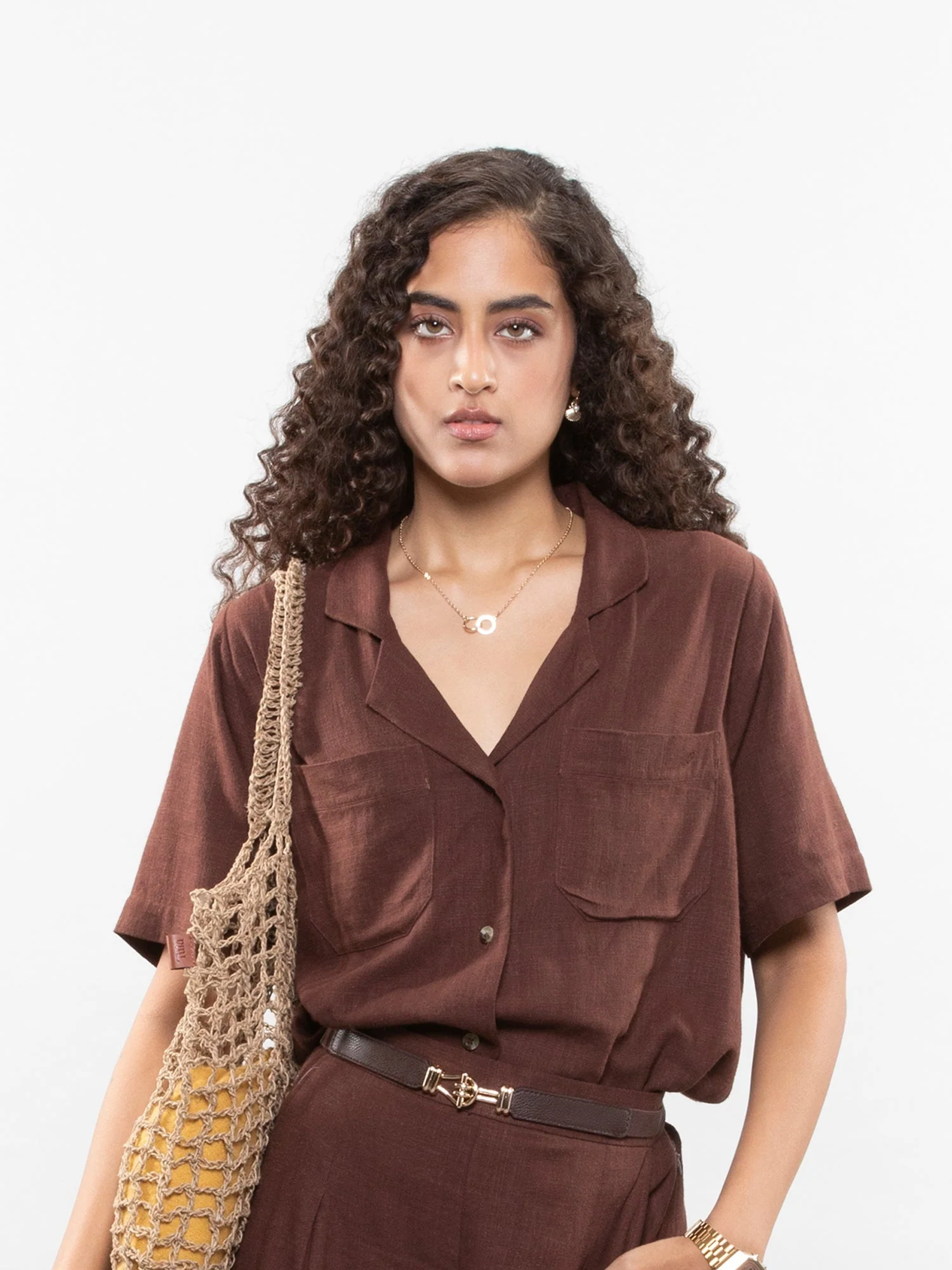 Short-sleeve linen shirt - Image 31