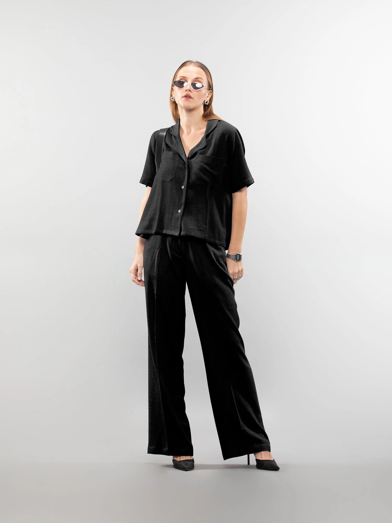 Short-sleeve linen shirt - Image 24