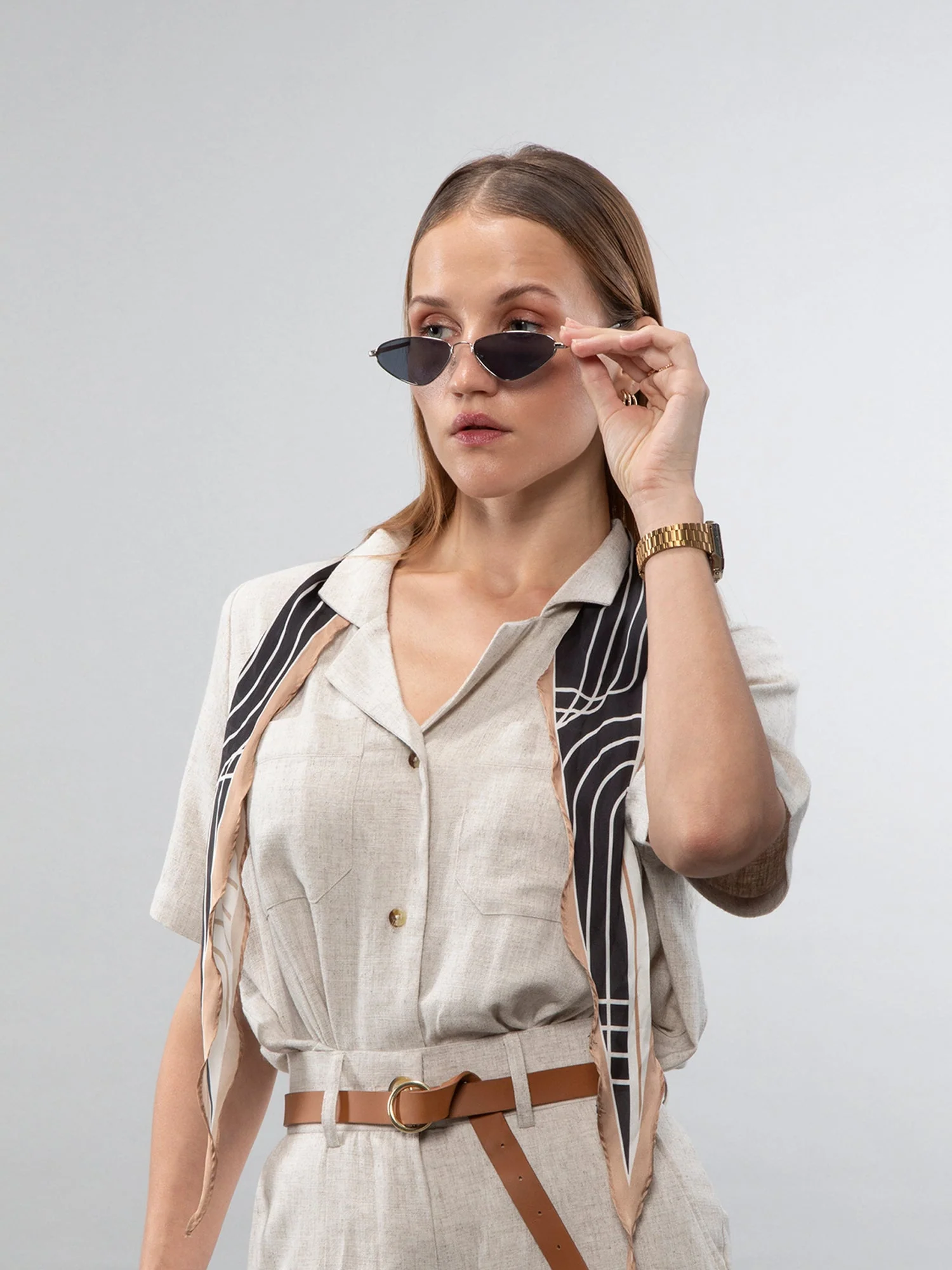 Short-sleeve linen shirt - Image 35