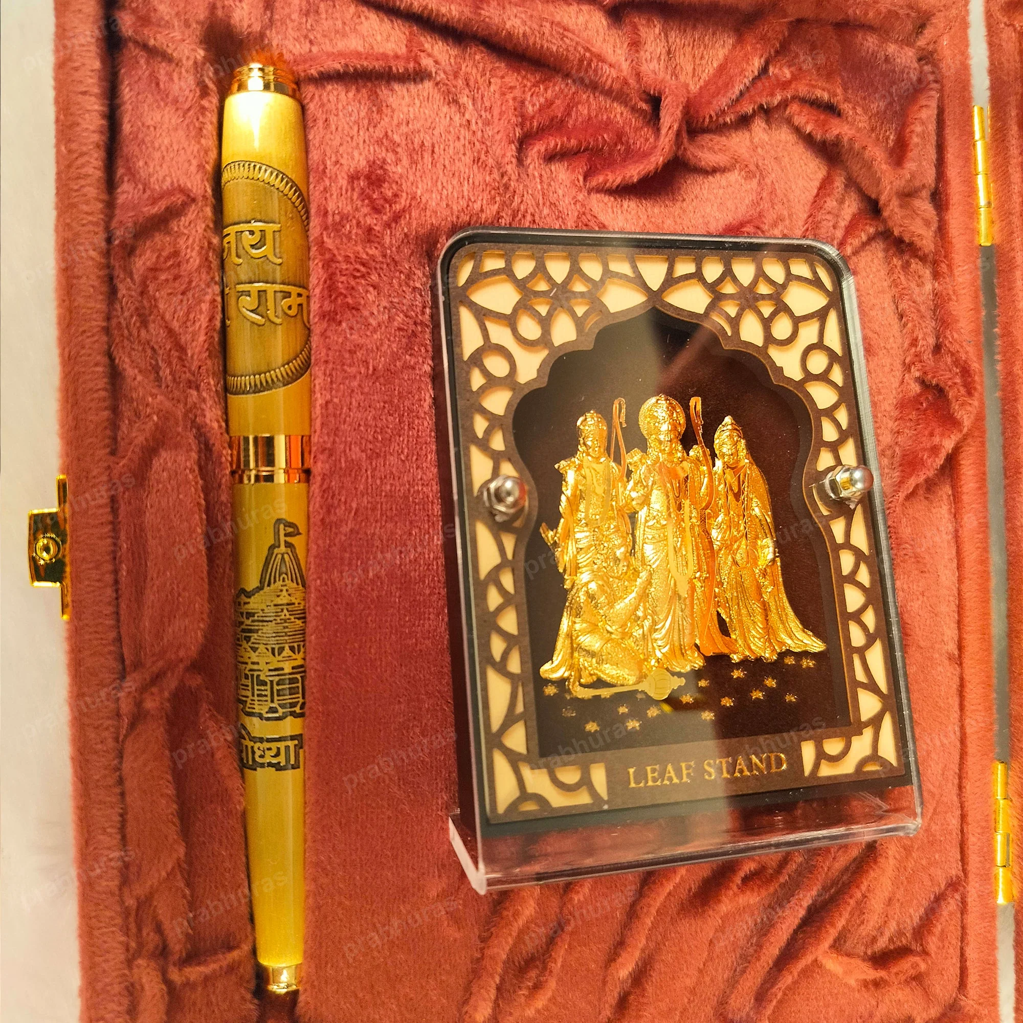 Shree Ram Gold Leaf With Pen - Image 2