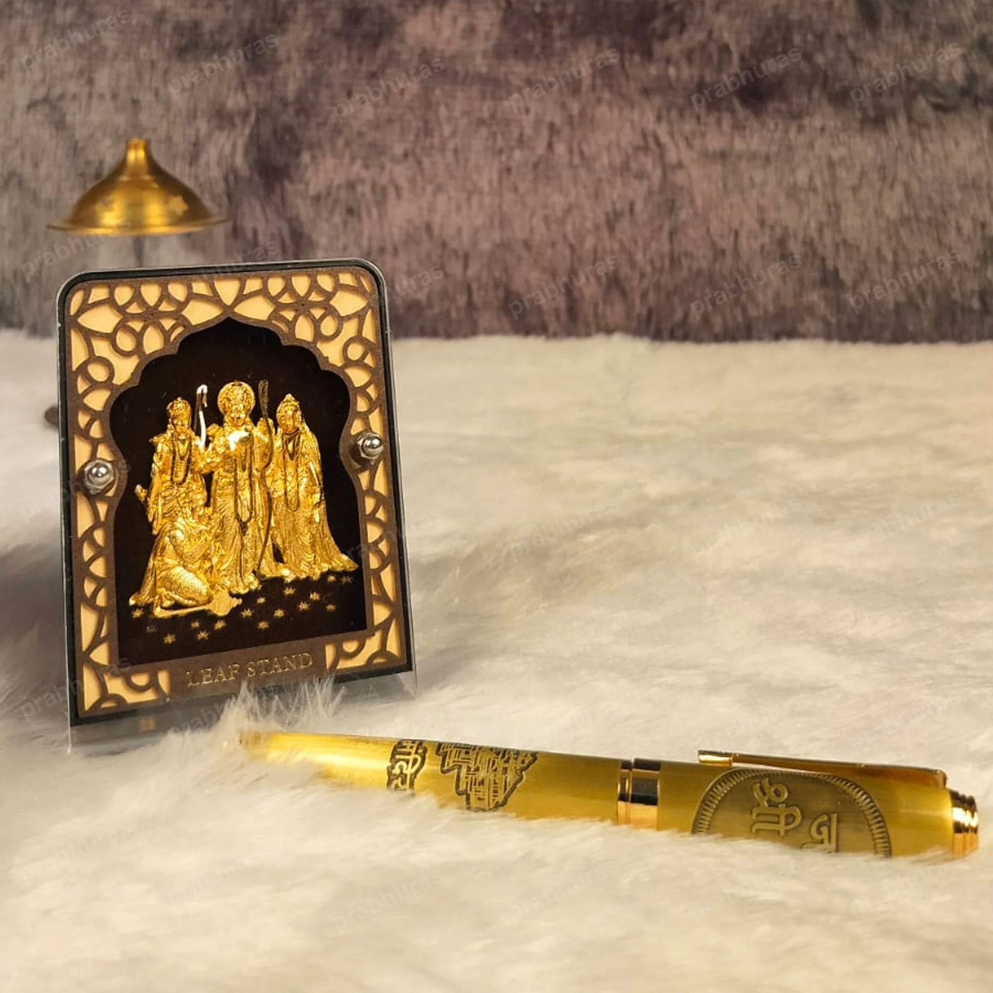 Shree Ram Gold Leaf With Pen - Image 4