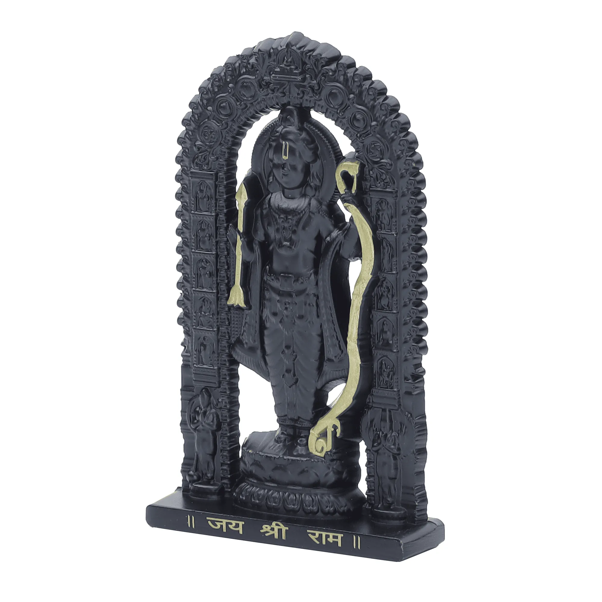 Shree Ram Lalla Murti 3 inch (Black/Gold) - Image 5