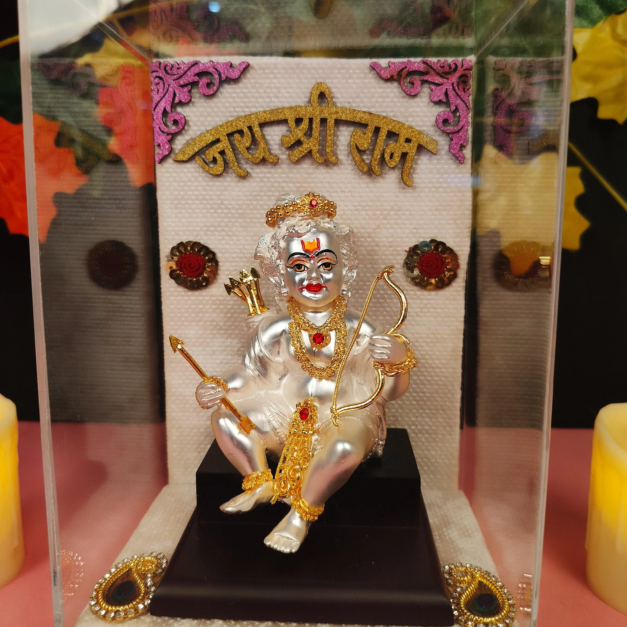 Shri Bal Ram Ji With Gold And Silver Coated - Image 6