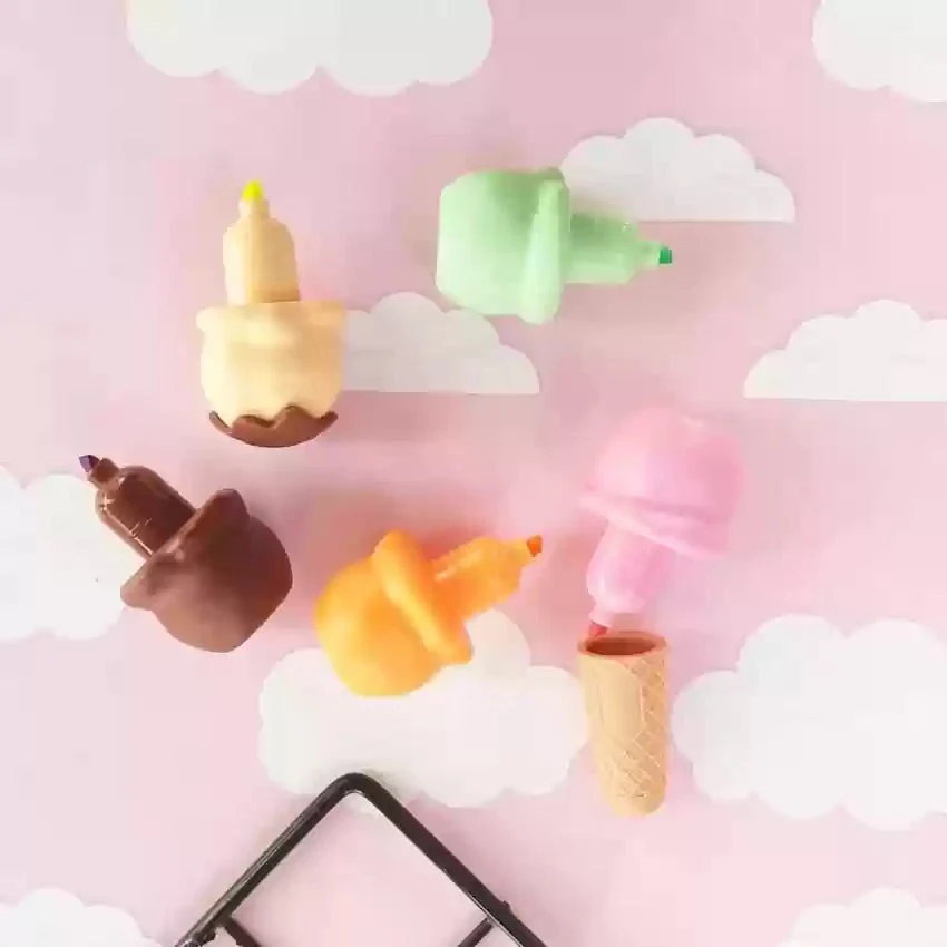 Shweet: Ice Cream-Themed Stackable Highlighter Set – Fun & Colorful Mini Markers for Kids, DIY & Art Projects - Image 4