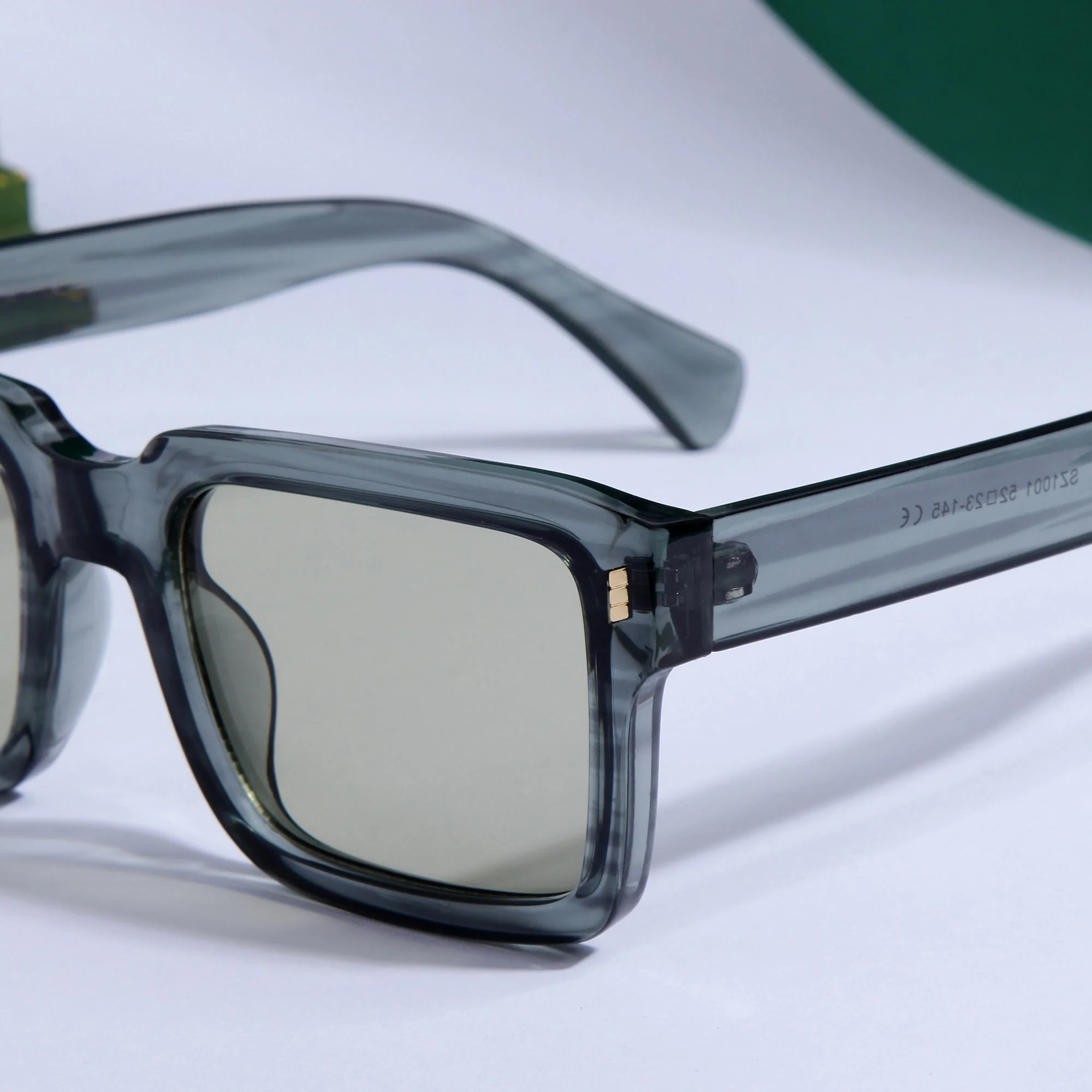 Sigma Green Rectangle Sunglasses - Image 2
