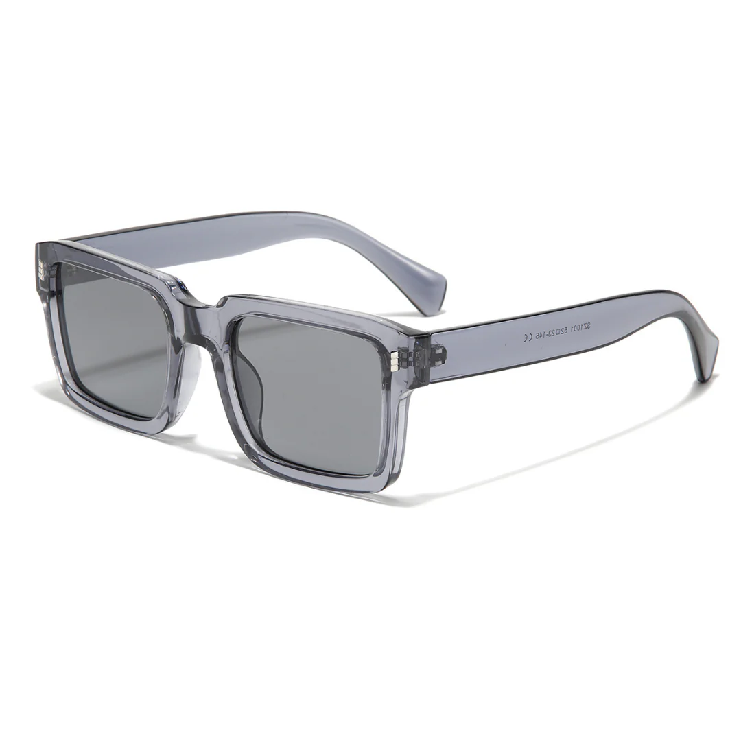 Sigma Grey Black Rectangle Sunglasses - Image 5