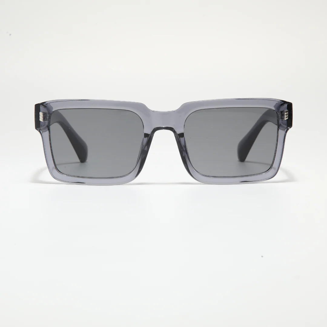 Sigma Grey Black Rectangle Sunglasses - Image 6