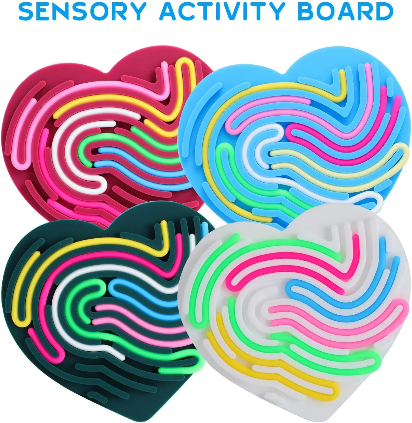 Silicone Sensory Maze Board Fidget Toy for Kids (Random Design) 1pc - Image 3