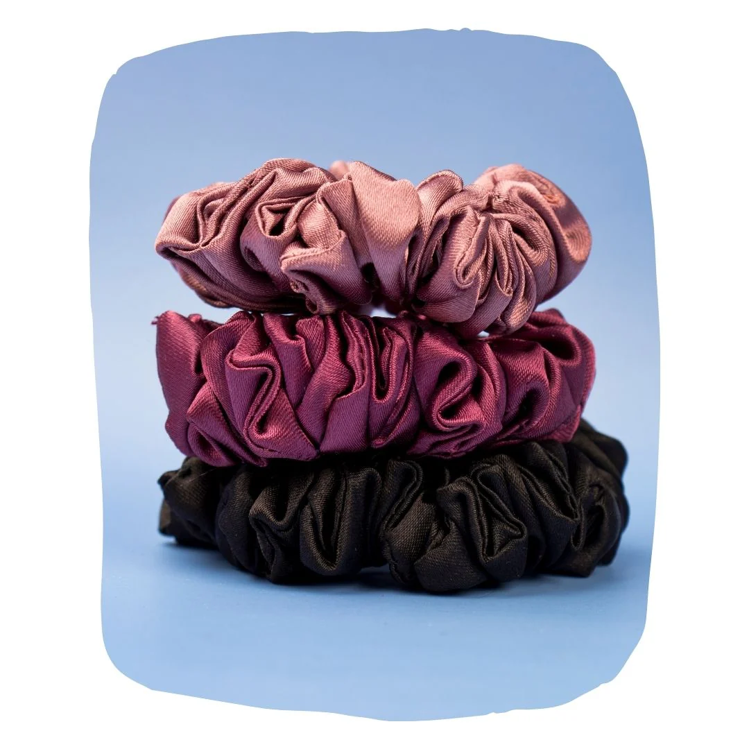 Silk Satin Scrunchies: Breakage-Free Hold for All Hair Types