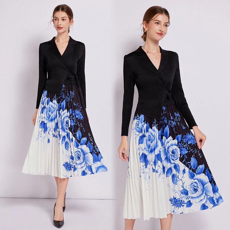 Siloh Pleated Skirt Set