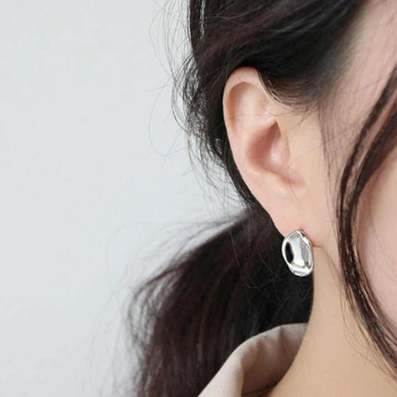 Silver Stud Earring - Image 5