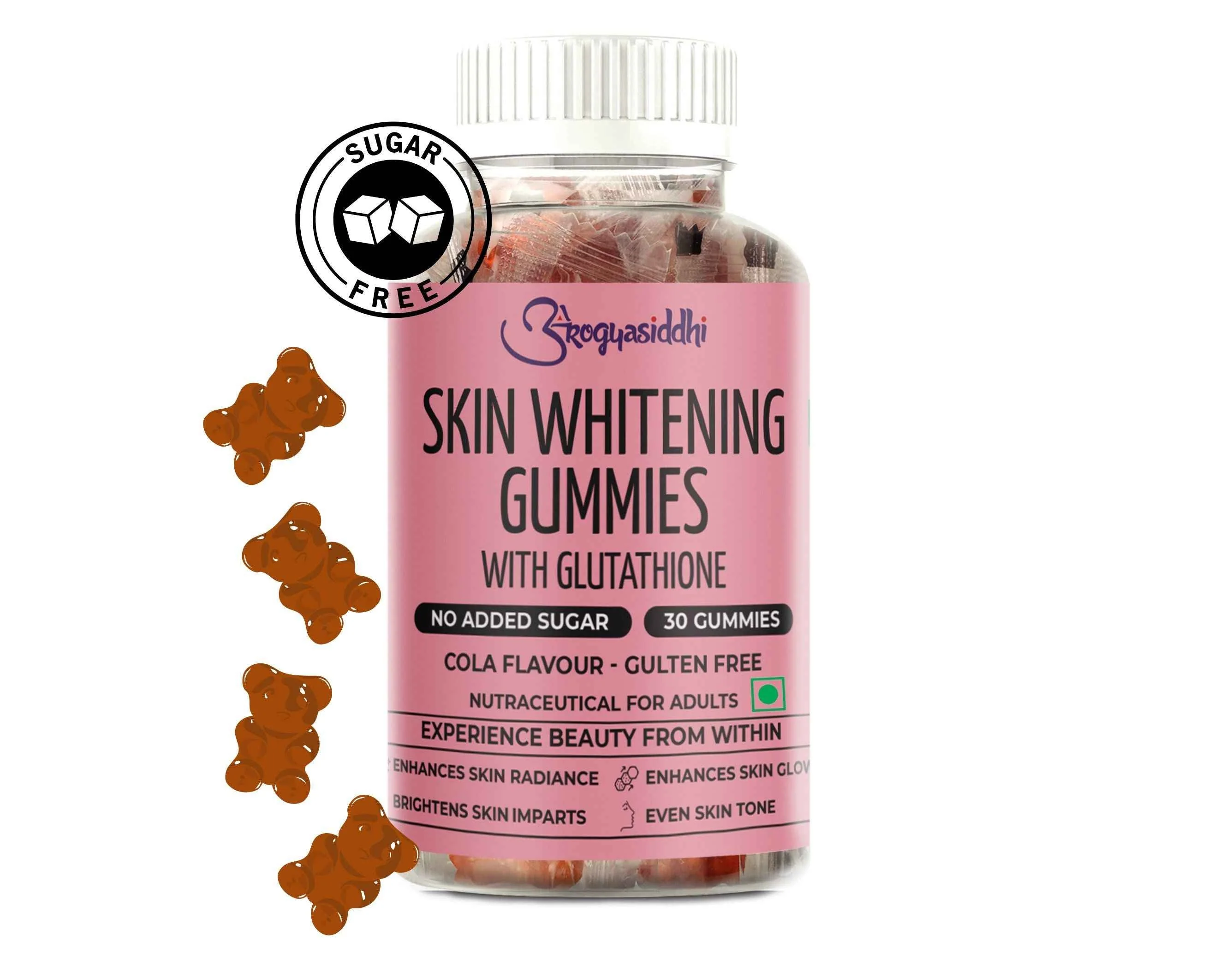 Skin Whitening Gummies with Glutathione for Radiant Skin