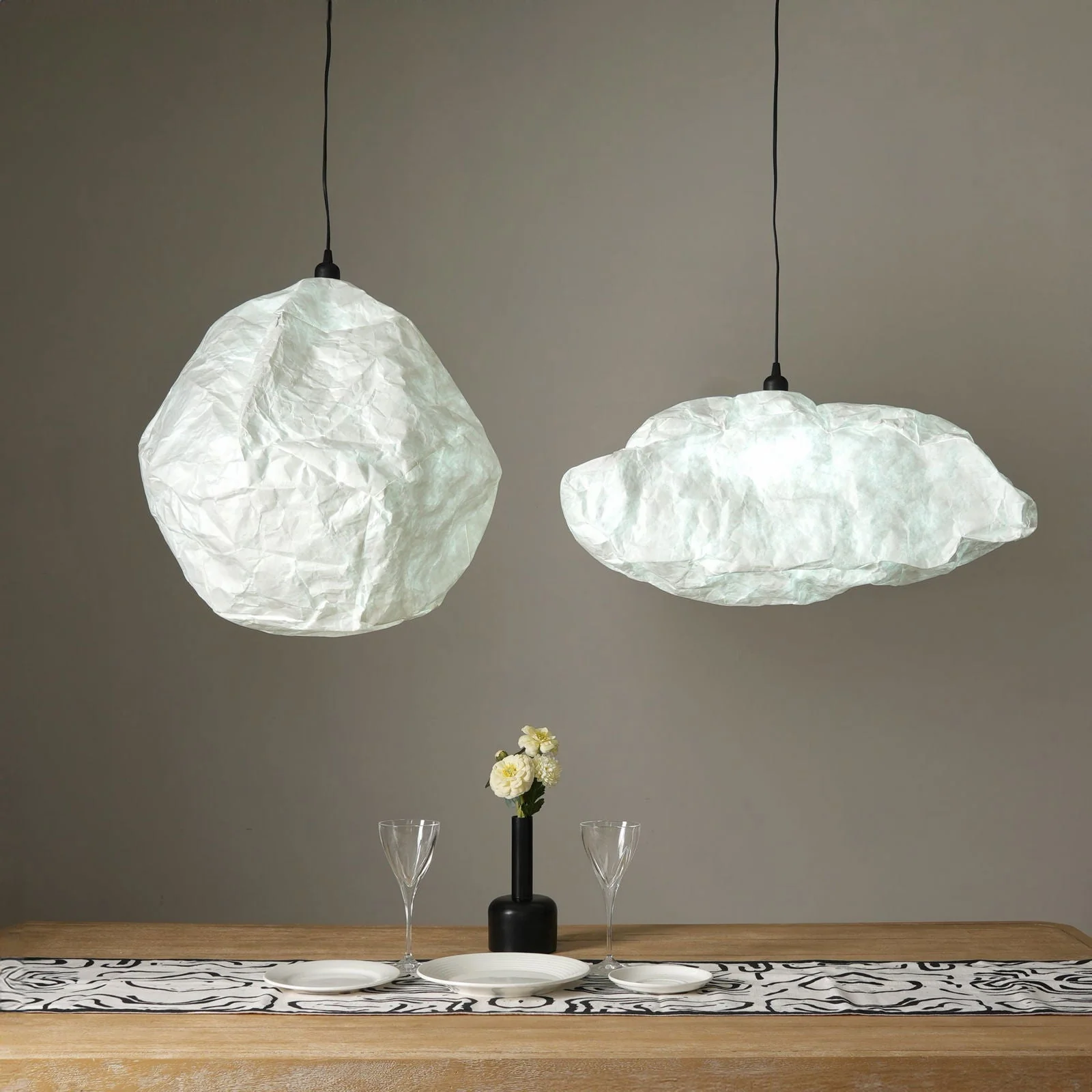 Sky Pendant Lamp (Cloud Series) - Tear-Resistant Pendant Light, Semi-Outdoor, Cloud Shaped Hanging Lamp - Image 5