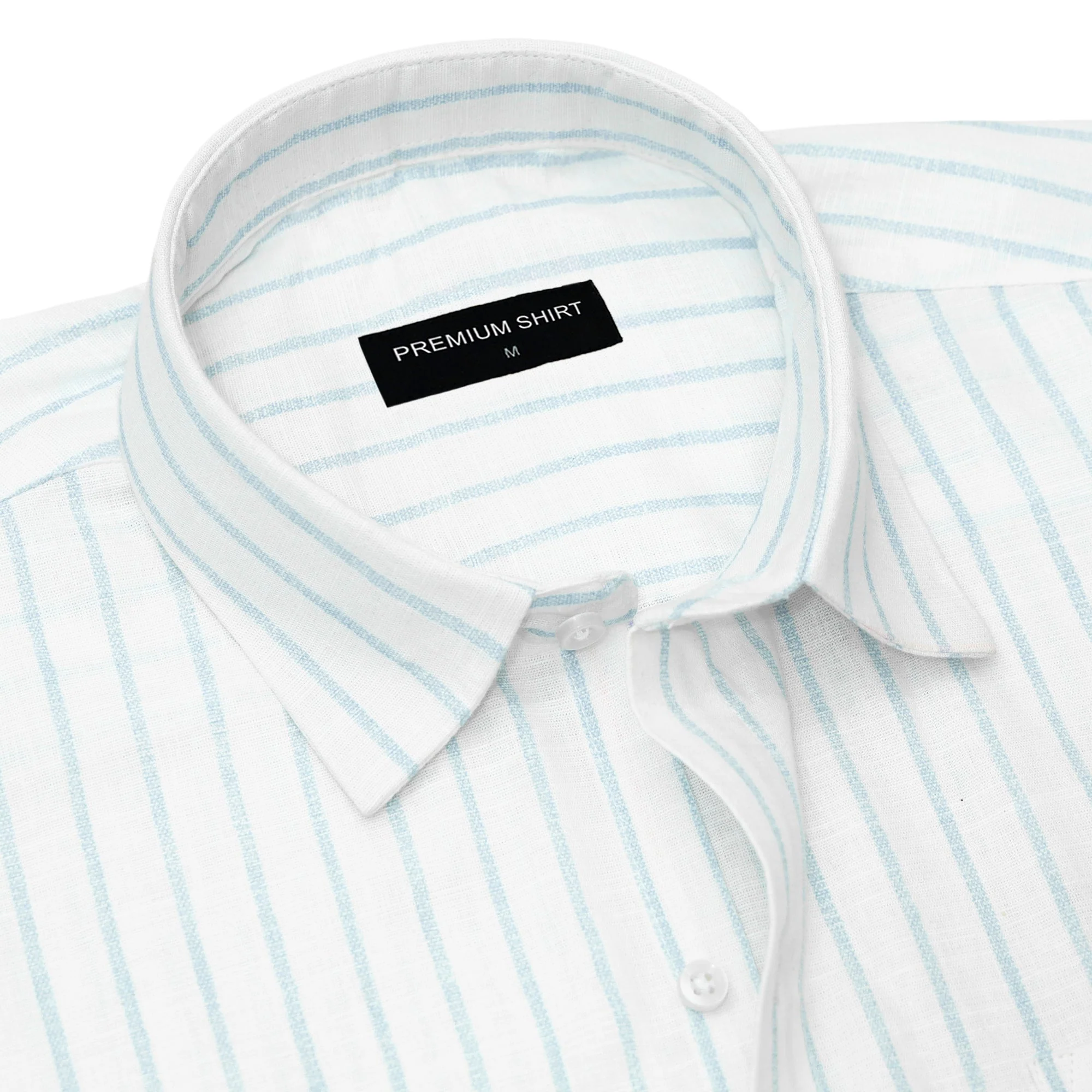 Skyline Pinstripe Linen Shirt For Men - Image 2