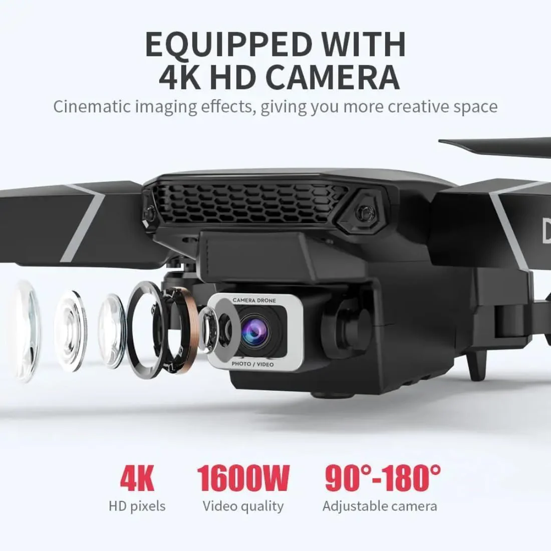 SkyMaster: Dual-Camera Foldable Drone with WiFi FPV, Wide-Angle Lens & Live Video Streaming - Image 2