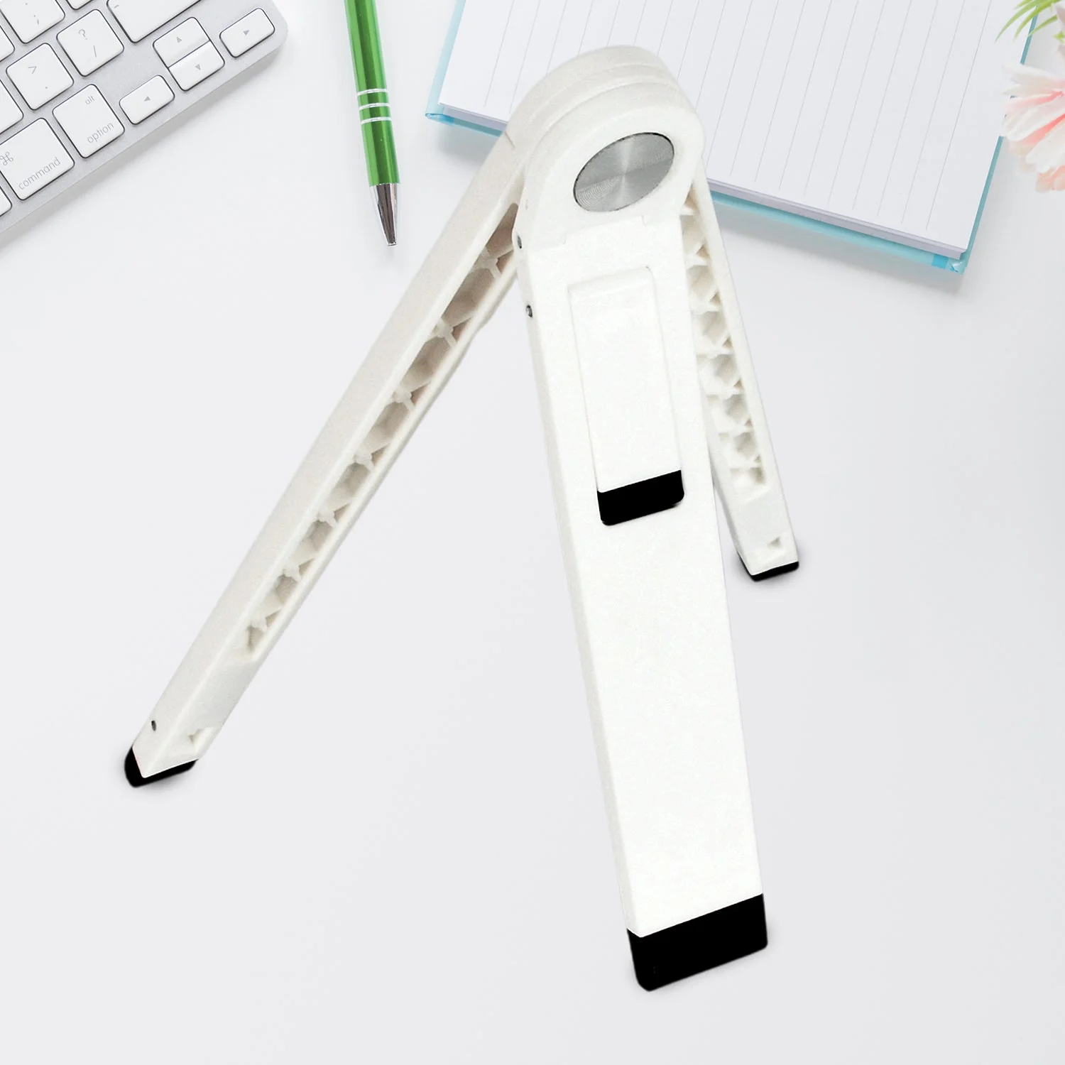 Slim Tablet Mobile Stand Adjustable Foldable Tablet Stand Scaffold (1 Pc) - Image 6