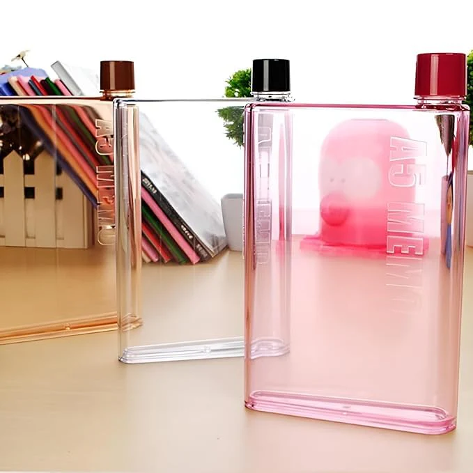 SlimSip: Ultra-Slim A5 Memo Bottle (420ml) – BPA-Free Flat Water Bottle for Easy Carry in Bags & Backpacks - Image 2