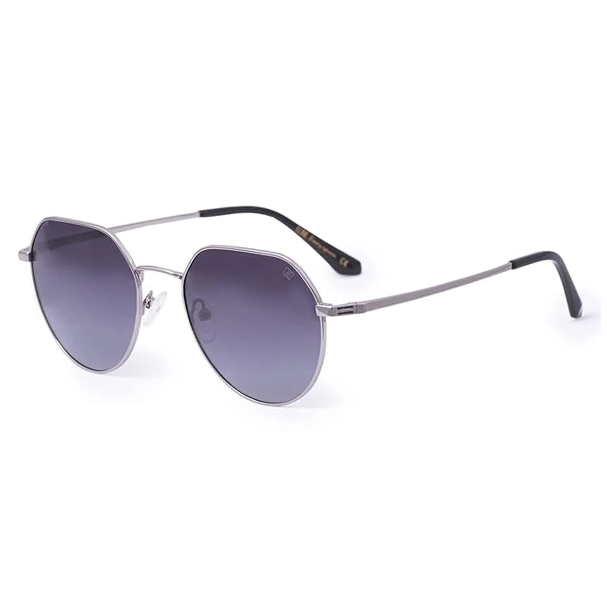 Sliver- Purple Hexagonal sunglass For Men & Women