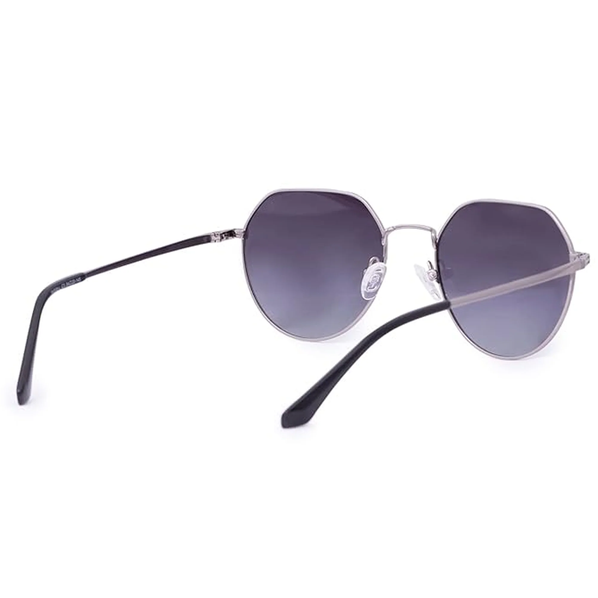 Sliver- Purple Hexagonal sunglass For Men & Women - Image 3
