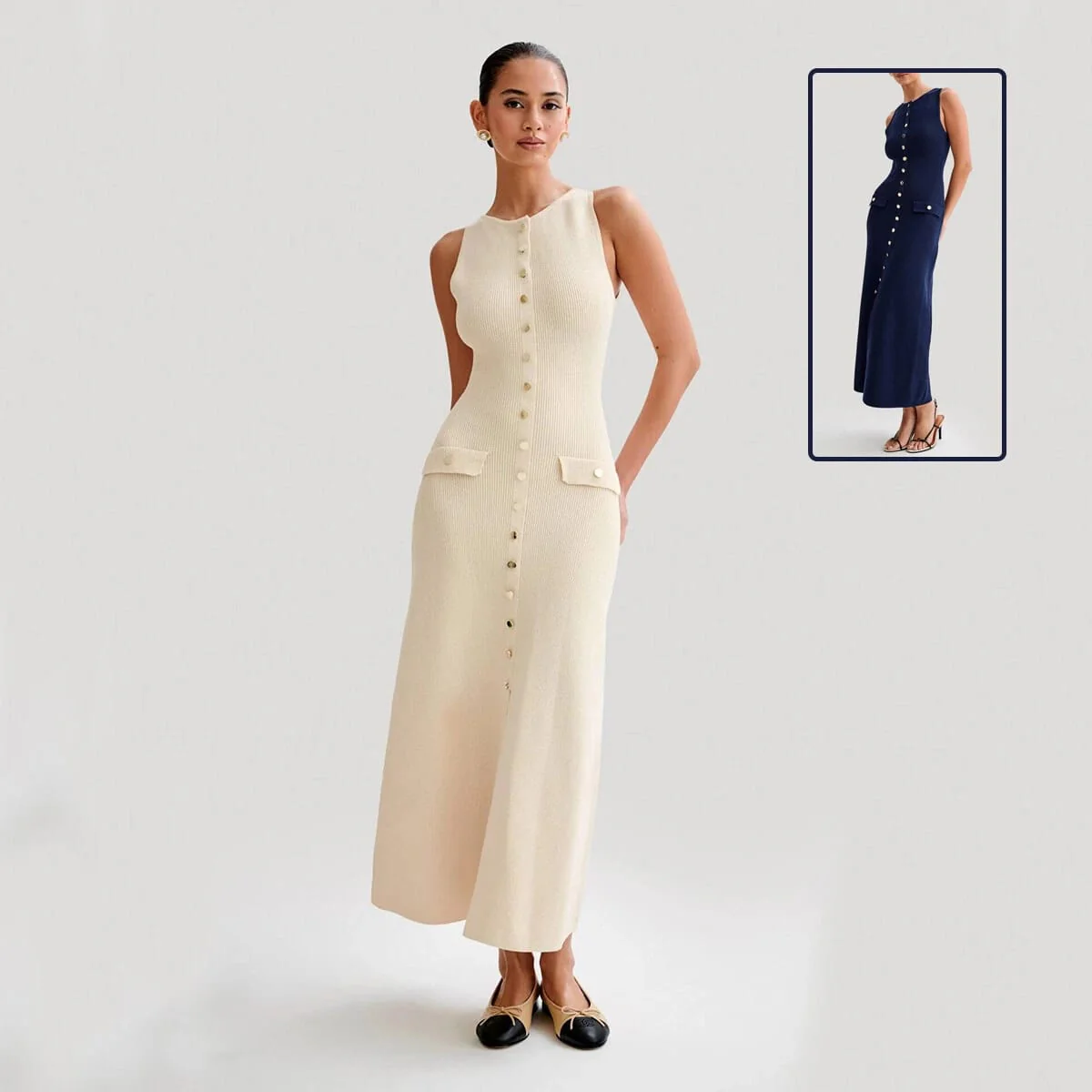Sloane Knit Midi Dress - Image 4