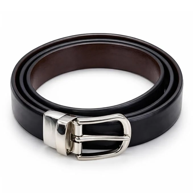 SLOVIC 2-in-1 Reversible Leather Belt for Women