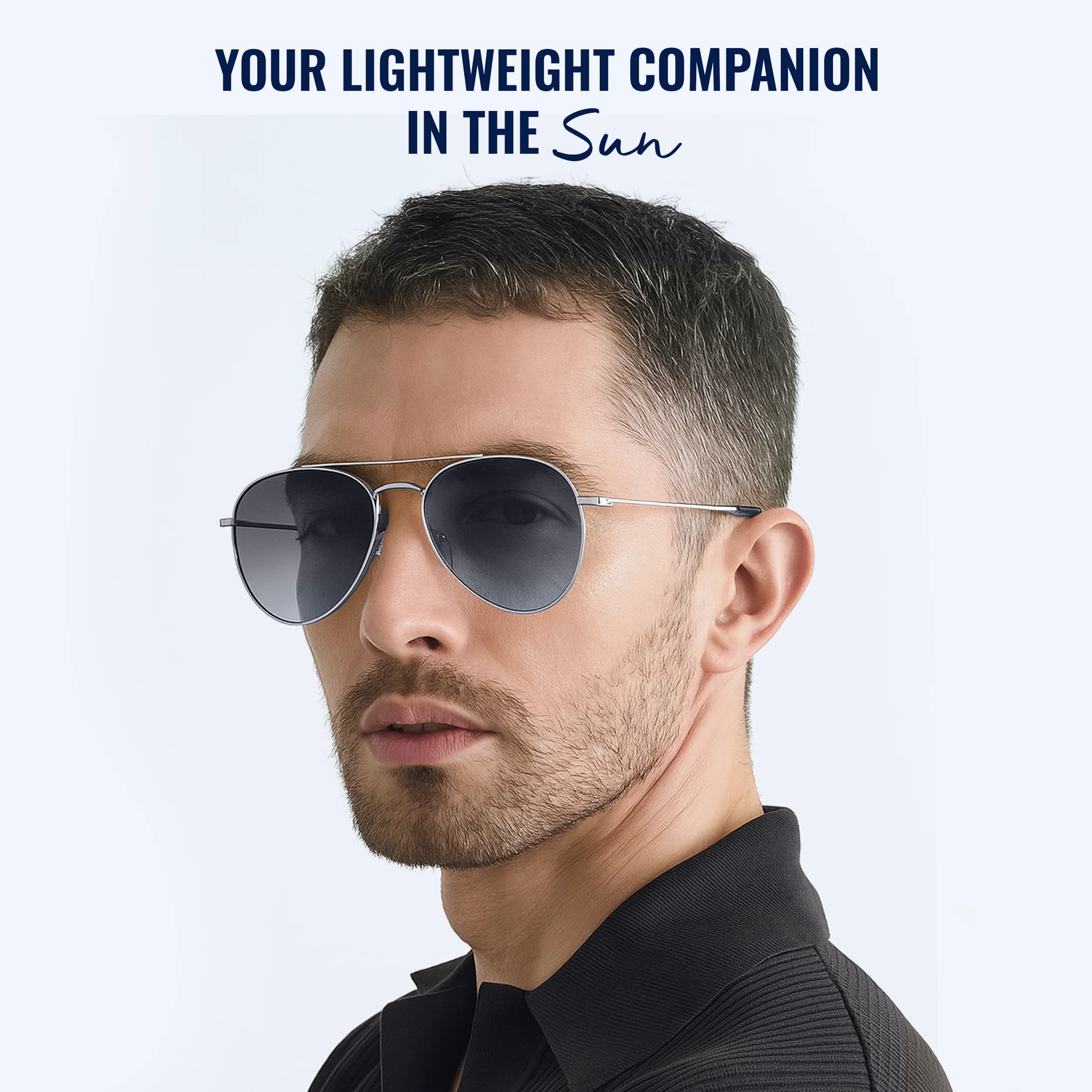 SLOVIC Aviator Sunglasses for Men- Silver - Image 5