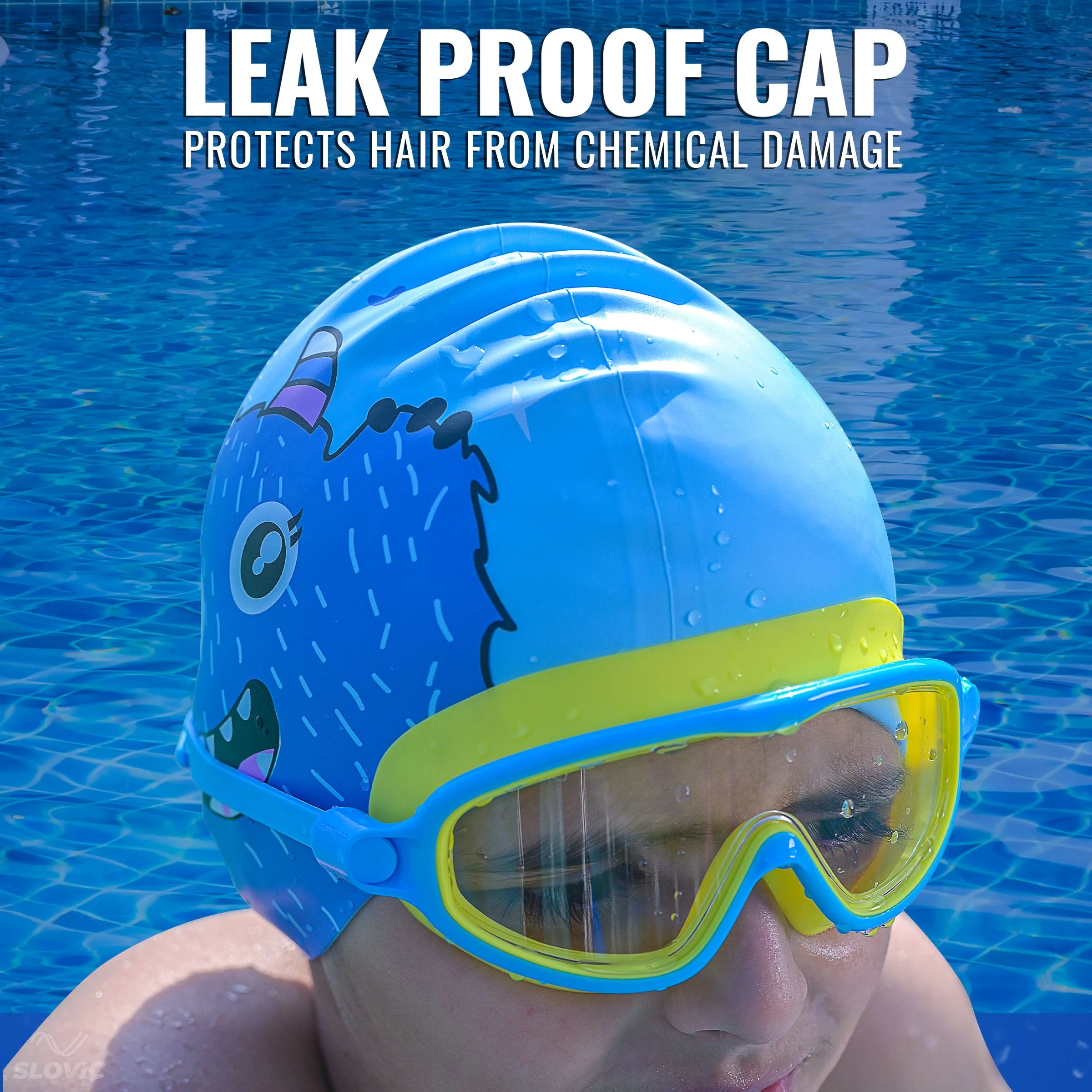 SLOVIC Bear Swimming Cap for Kids - Image 7
