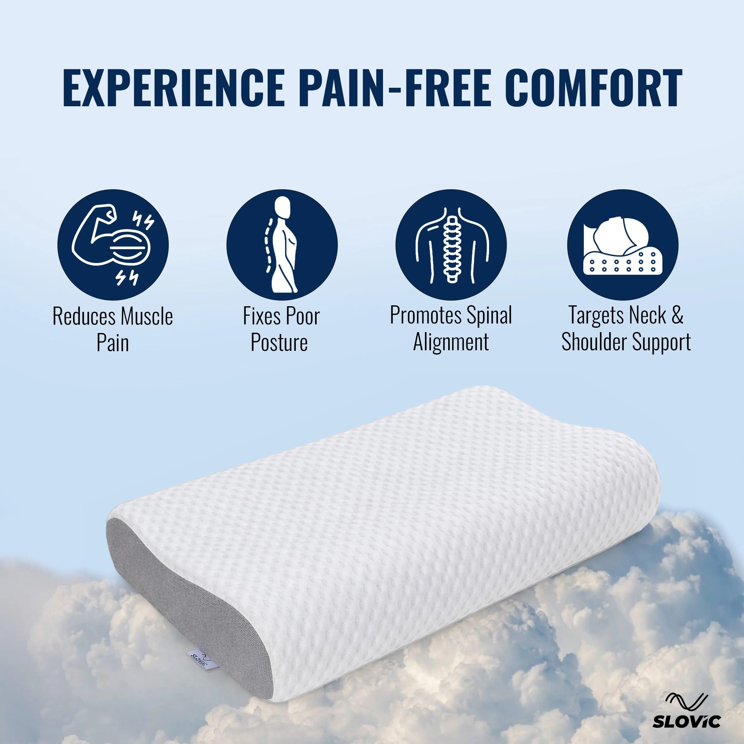 SLOVIC Cervical Pillow for Neck Pain - Image 2