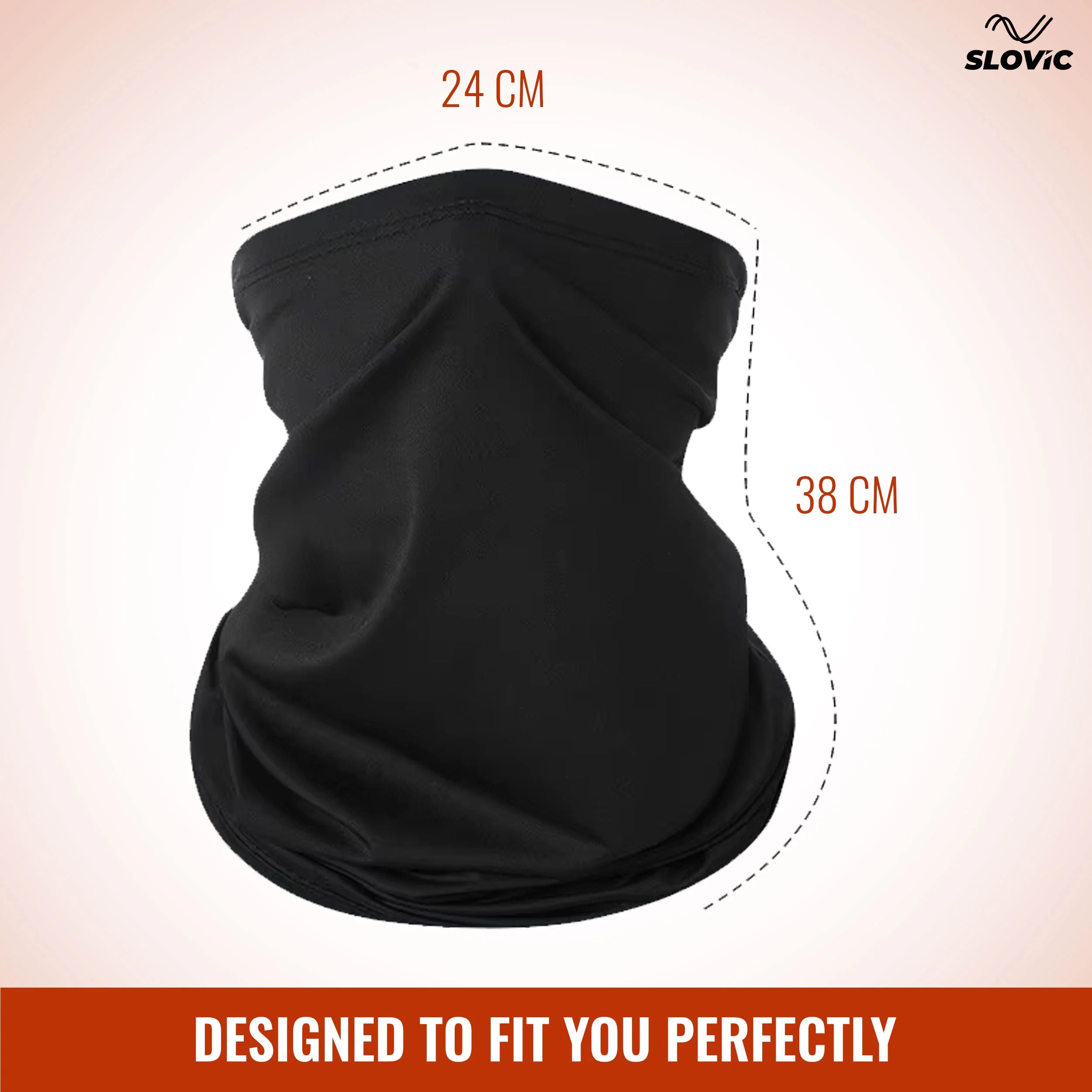 Slovic Cotton Lycra Full Face Bandana Mask For Men's | Breathable, Odor-Free & Comfort Fit | Ideal for Biking, Trekking & Gym - Image 4