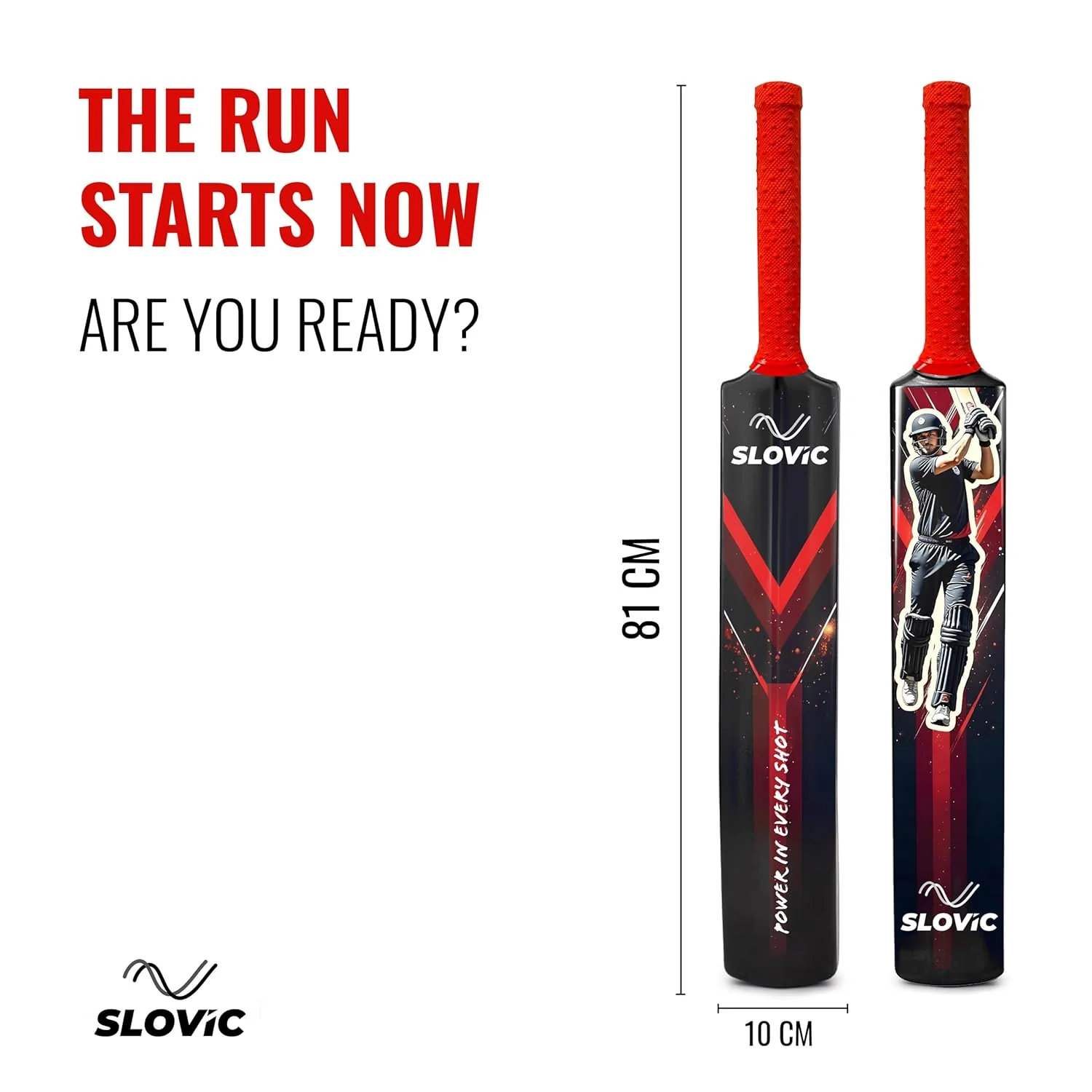 Slovic Cricket Bat | 81 x 10 CM | Lightweight Fiber Bat for Cricket kit - Image 2