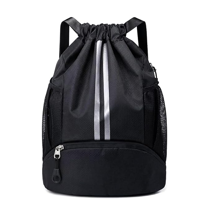 Slovic Drawstring Gym Bag 22L with Shoe Compartment - Image 7