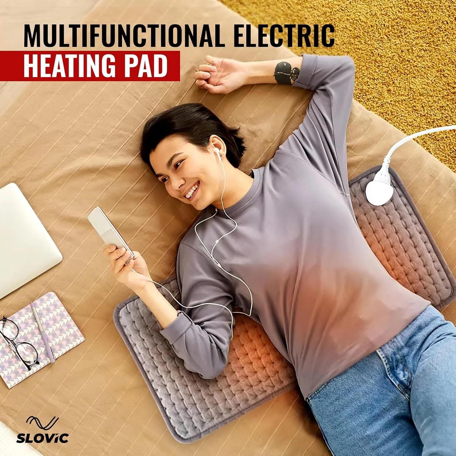 Slovic Electric Heating Pad for Pain Relief - Image 2