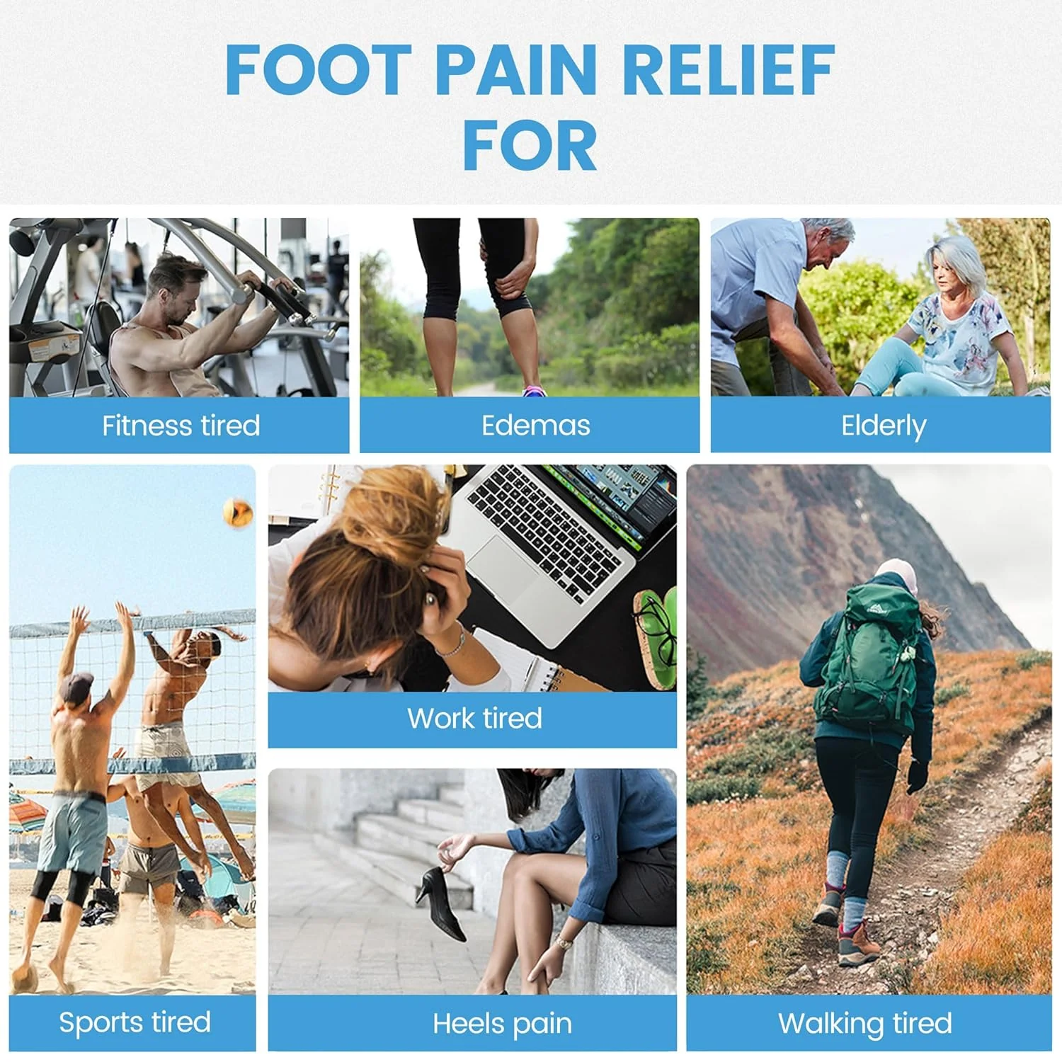 SLOVIC Foot Massager Machine for Pain Relief | Feet Massager for Blood Circulation | 4 Massage Modes - Image 2