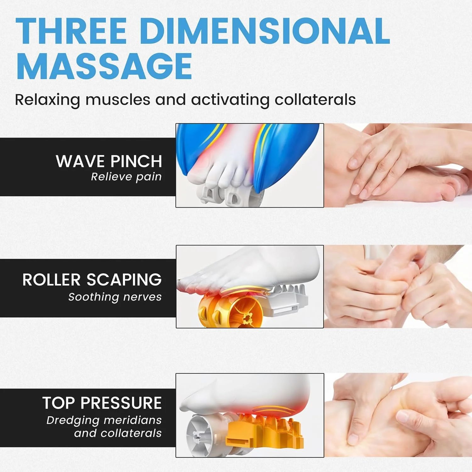 SLOVIC Foot Massager Machine for Pain Relief | Feet Massager for Blood Circulation | 4 Massage Modes - Image 3