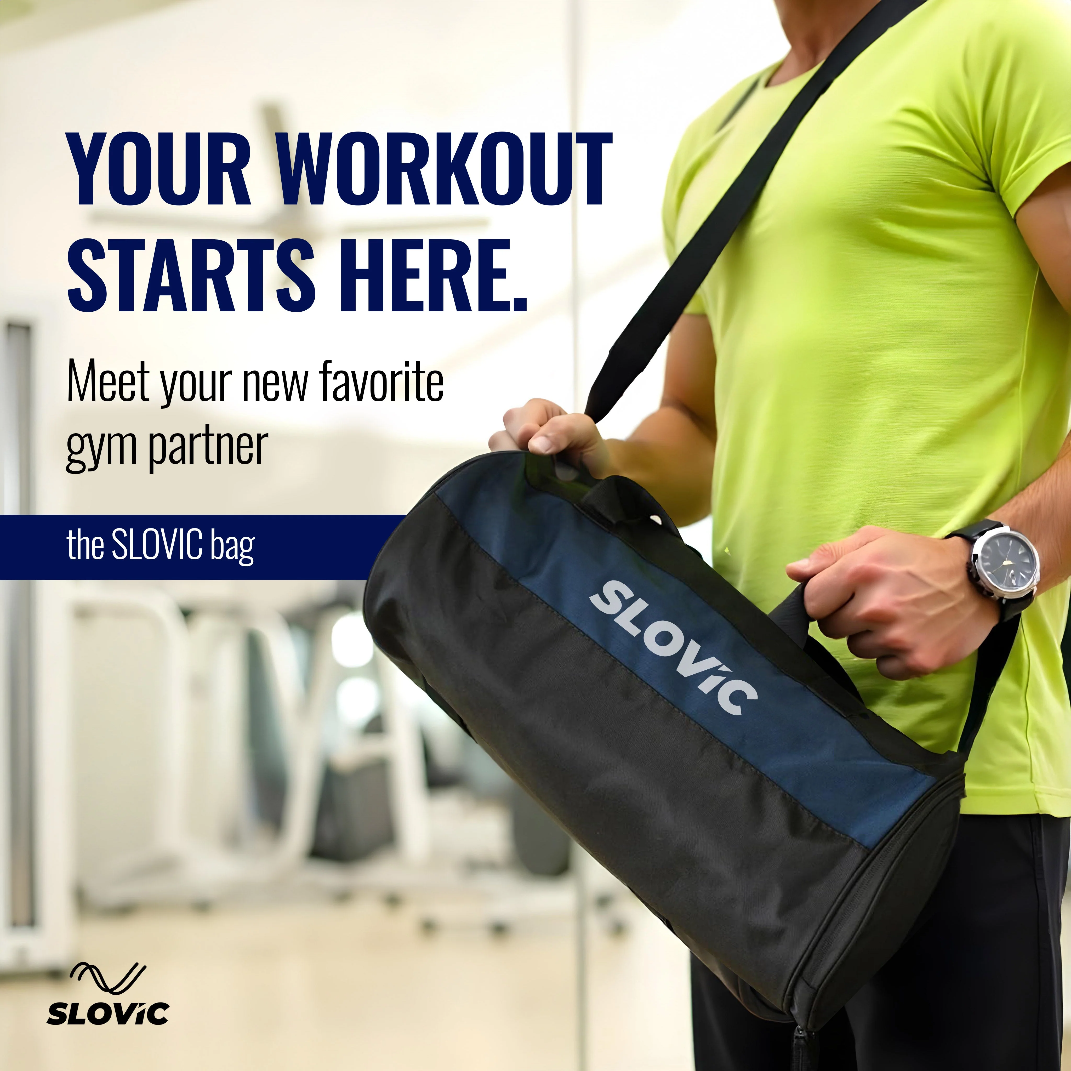 Slovic Gym Bag for Men - 20L - Image 5