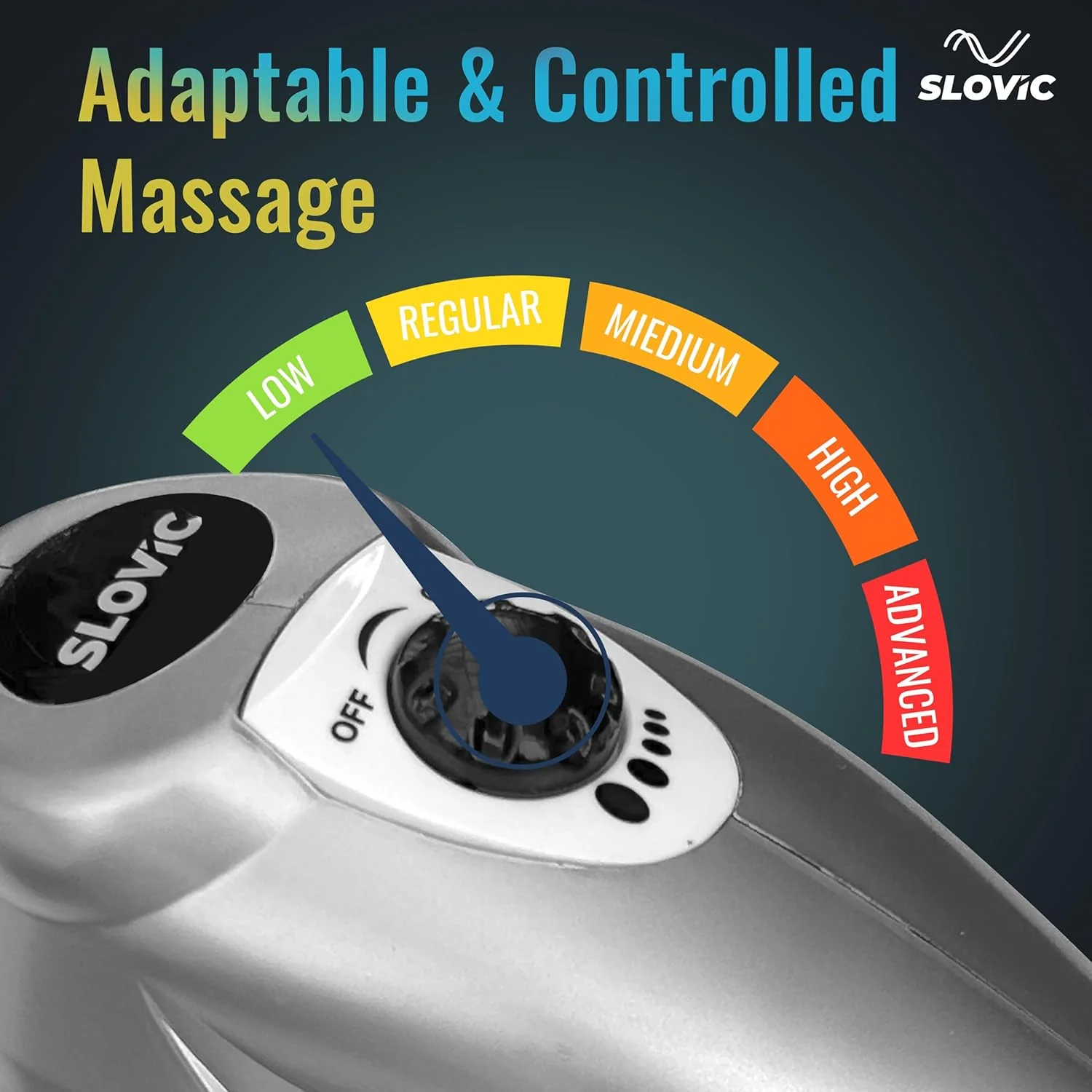 SLOVIC Massage Machine For Body Pain | 3 Massage Heads | 5 Speed Setting - Image 5